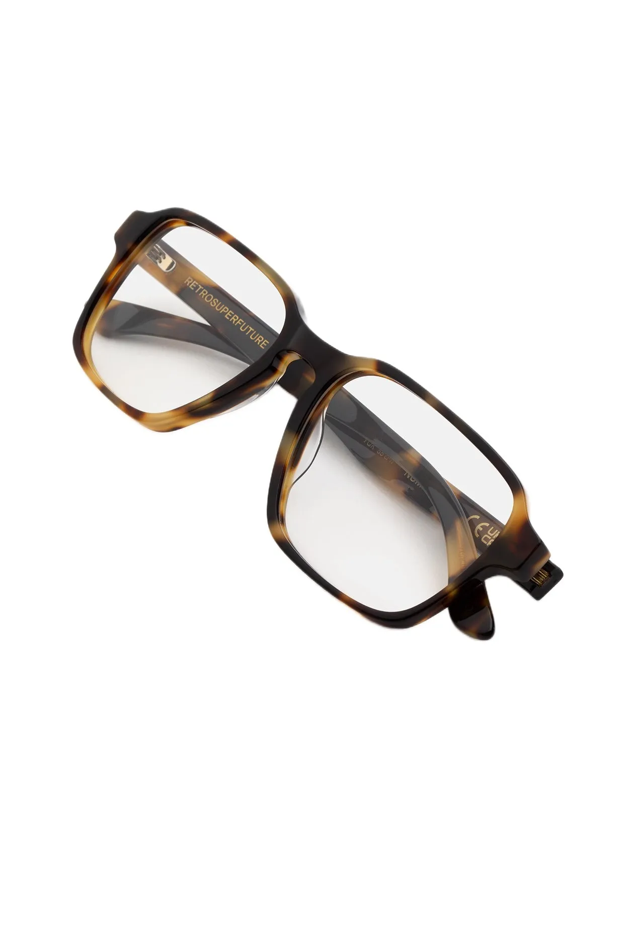 Retrosuperfuture YQK NUMERO 160 MACULATO Montature da vista Acetato Havana Squadrata - immagine 3
