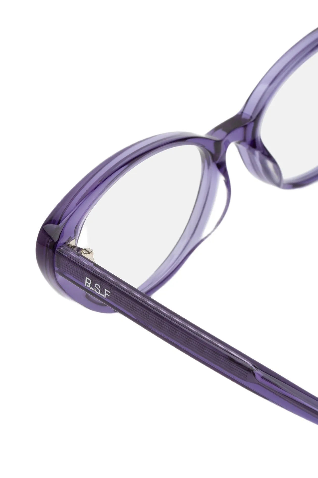 Retrosuperfuture AO3 NUMERO 159 AMETISTA Montature da vista Acetato Viola Cat Eye - immagine 3