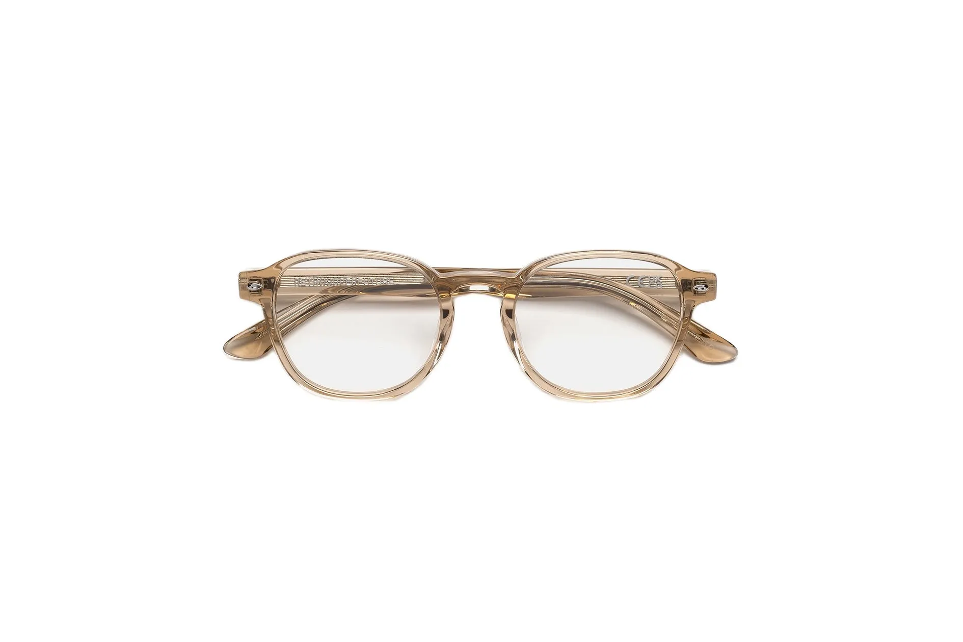 Retrosuperfuture RBV NUMERO 157 RESIN Montature da vista Acetato Beige Rotonda - immagine 2