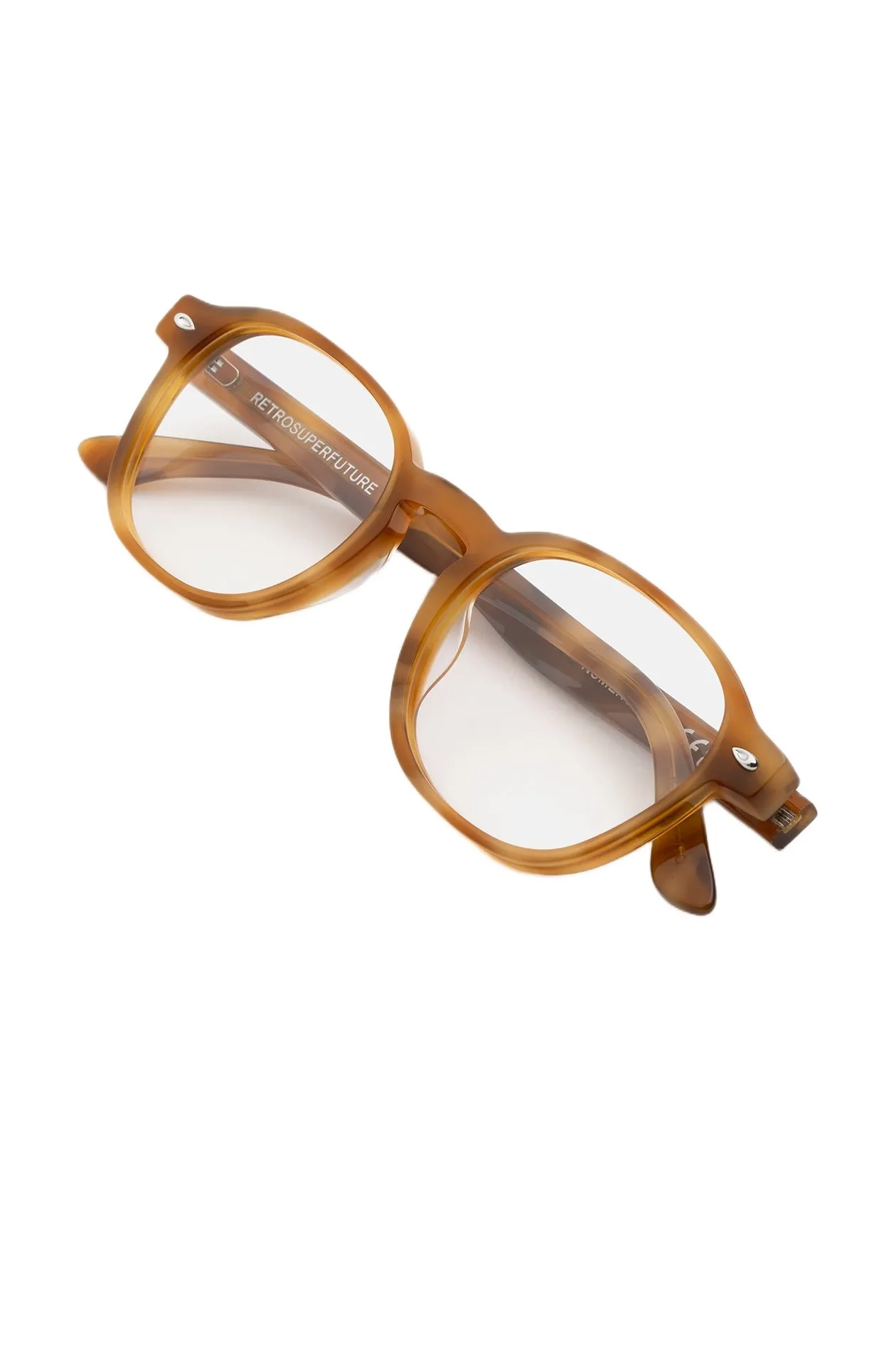 Retrosuperfuture R3I NUMERO 157 TARTARUGA Montature da vista Acetato Havana Rotonda - immagine 3