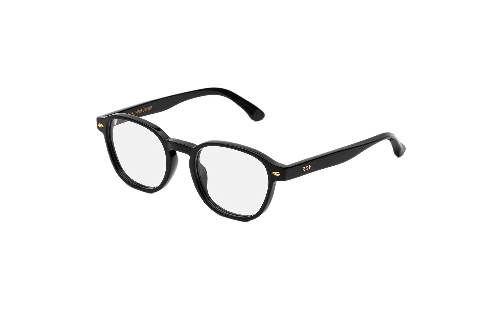 Retrosuperfuture G98 NUMERO 157 NERO Montature da vista Acetato Nero Rotonda - immagine 1