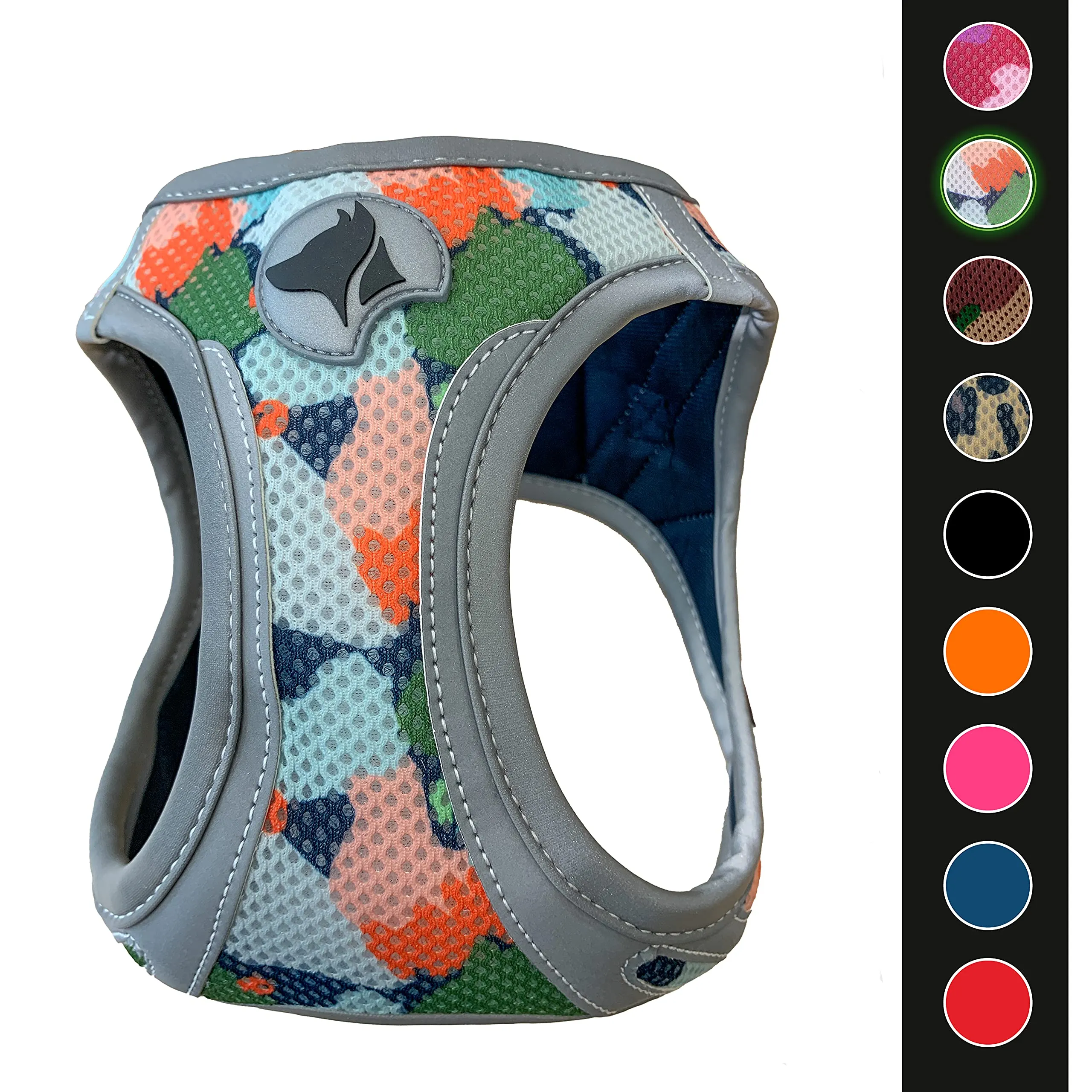 Croci C5081022 - Pettorina Riflettente Per Cani, Multicolore (Harlequin), S, 1 Pezzo - immagine 1