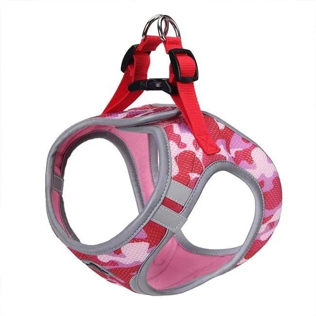 Croci C5081547 - Pettorina Riflettente Per Cani, Multicolore (Army Pink), XL, 1 Pezzo - immagine 4