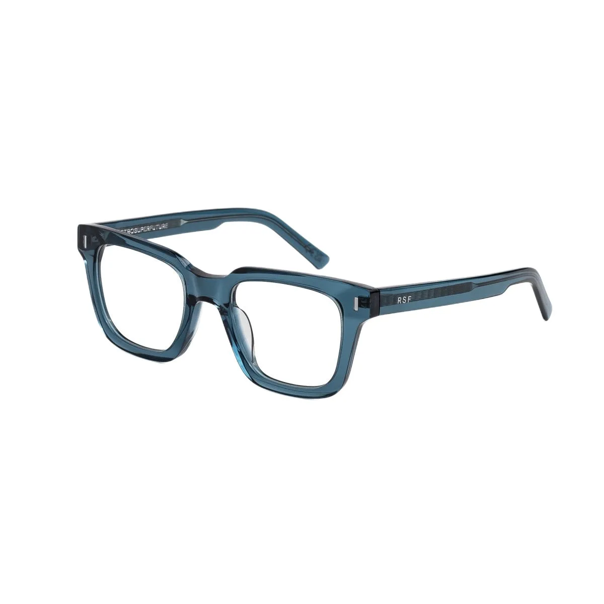 Retrosuperfuture TT6 NUMERO 79 TEAL Montature da vista Acetato Blu Squadrata - immagine 1