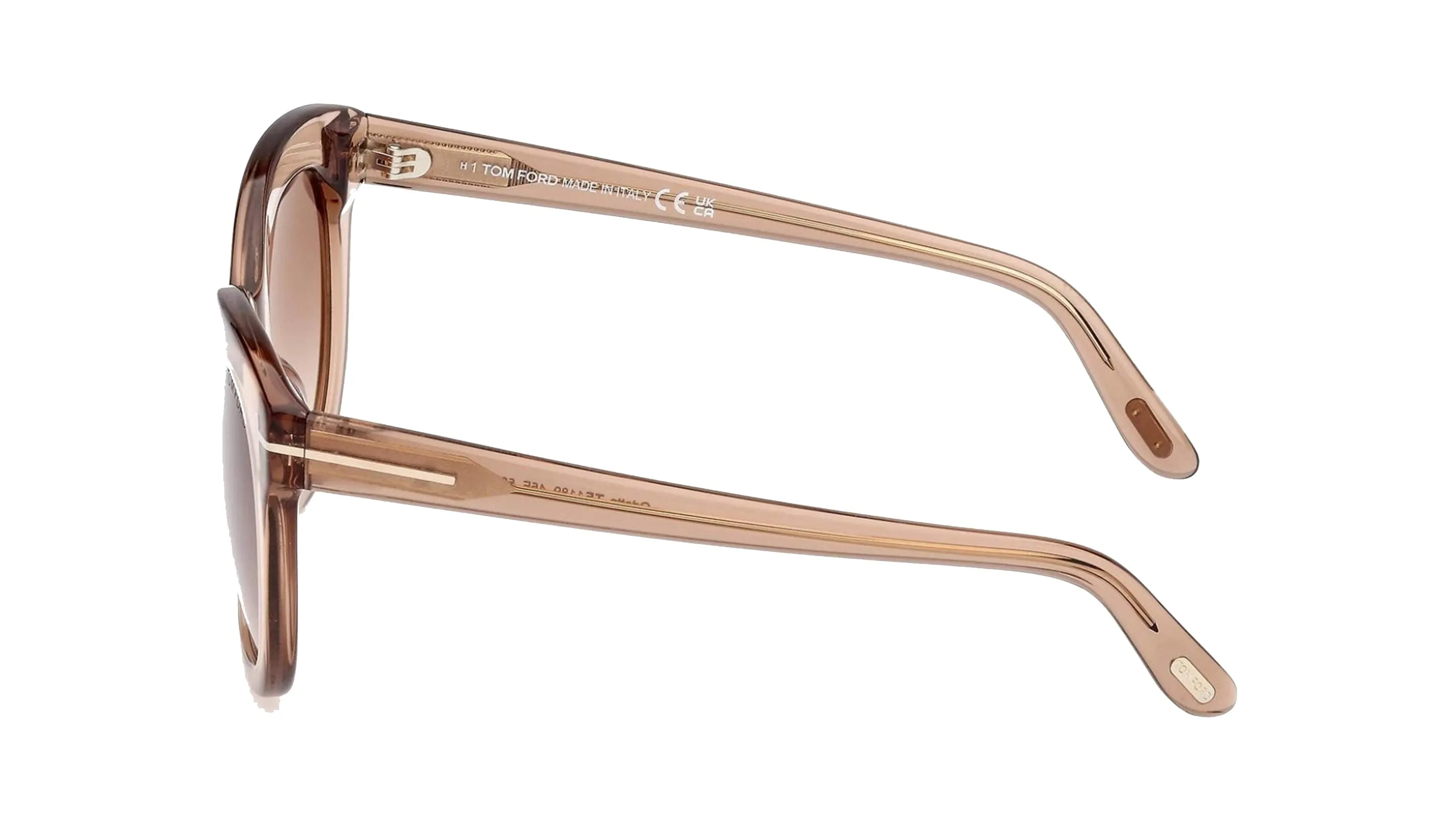 TOM FORD FT0613 BEATRIX-02 45K Occhiali da sole Acetato Marrone Marrone Geometrica Normale - immagine 4