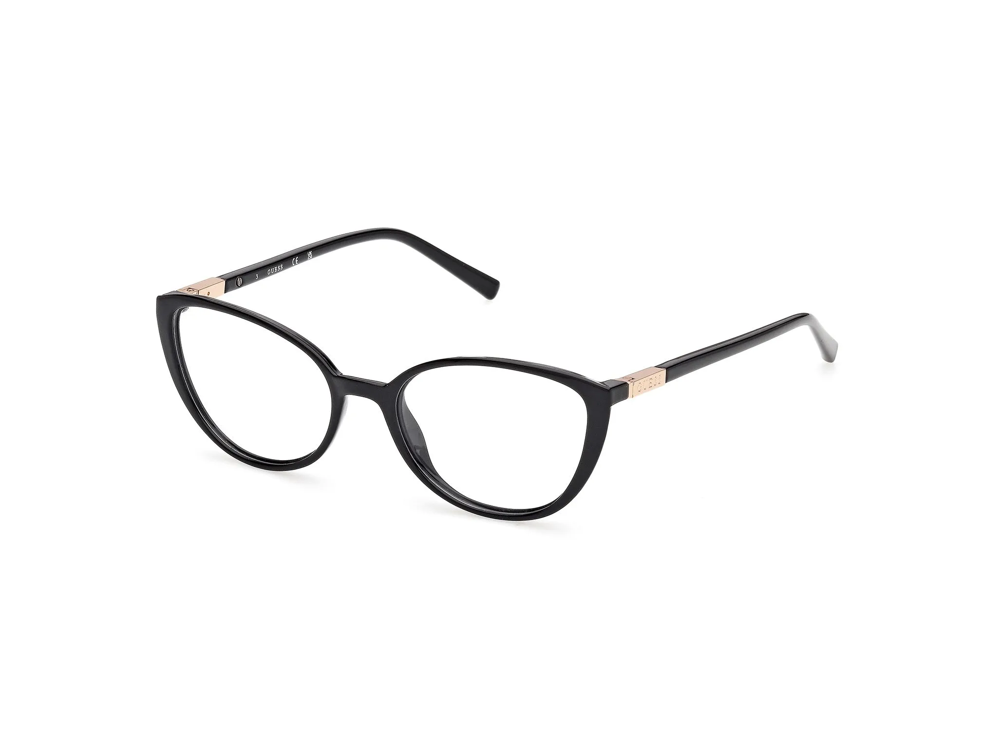 Guess GU3044 1 Montature da vista Iniettato Nero Cat Eye Normale - immagine 1