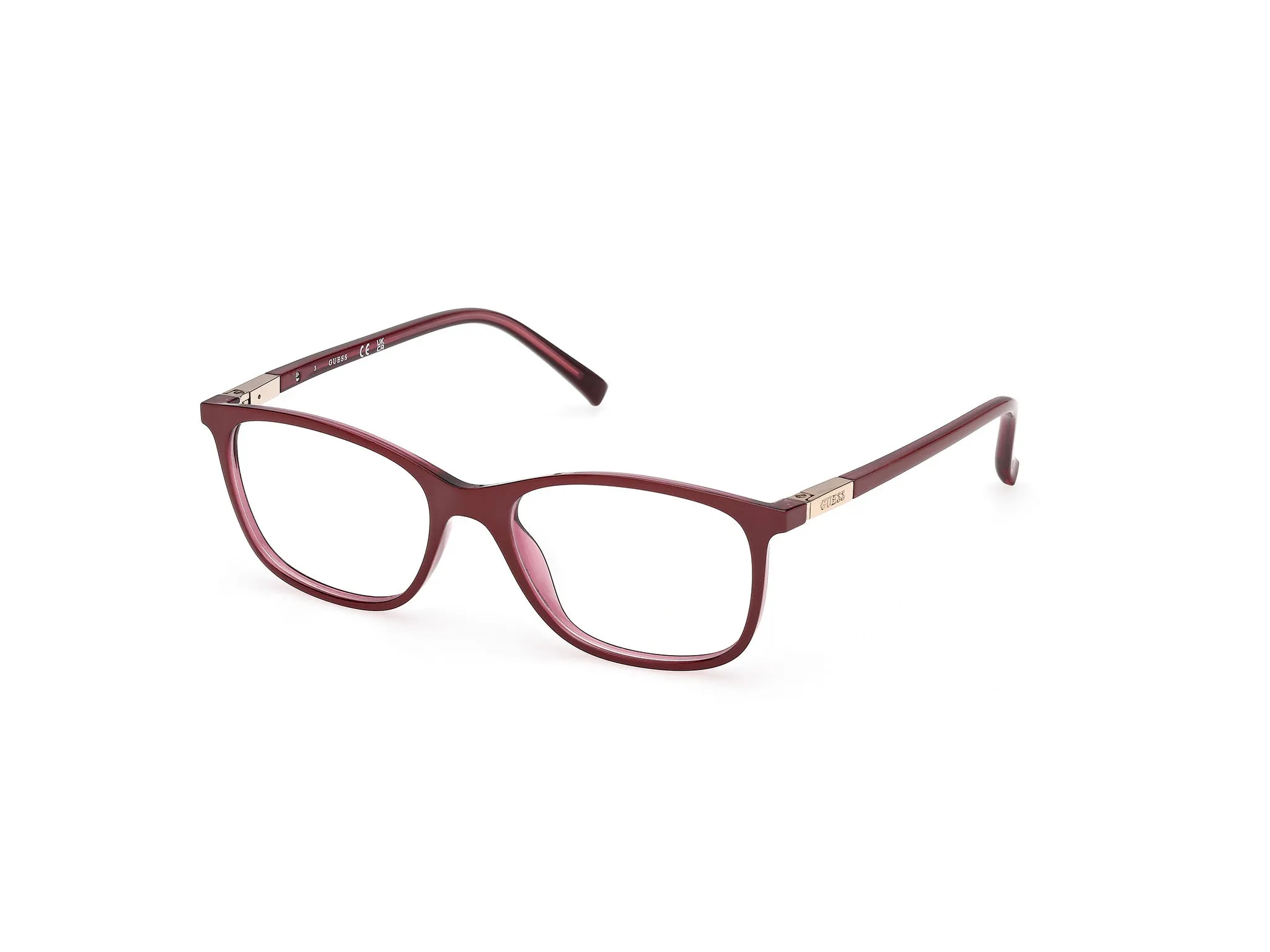 Guess GU3004 71 Montature da vista Iniettato Bordeaux Squadrata Normale - immagine 1