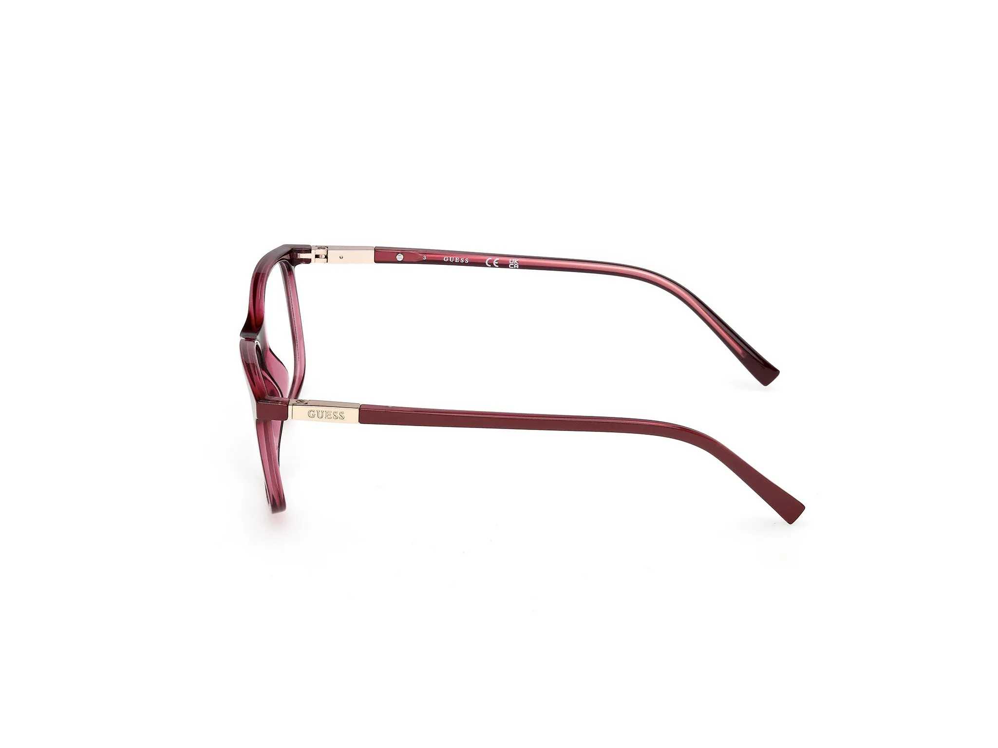 Guess GU3004 71 Montature da vista Iniettato Bordeaux Squadrata Normale - immagine 3