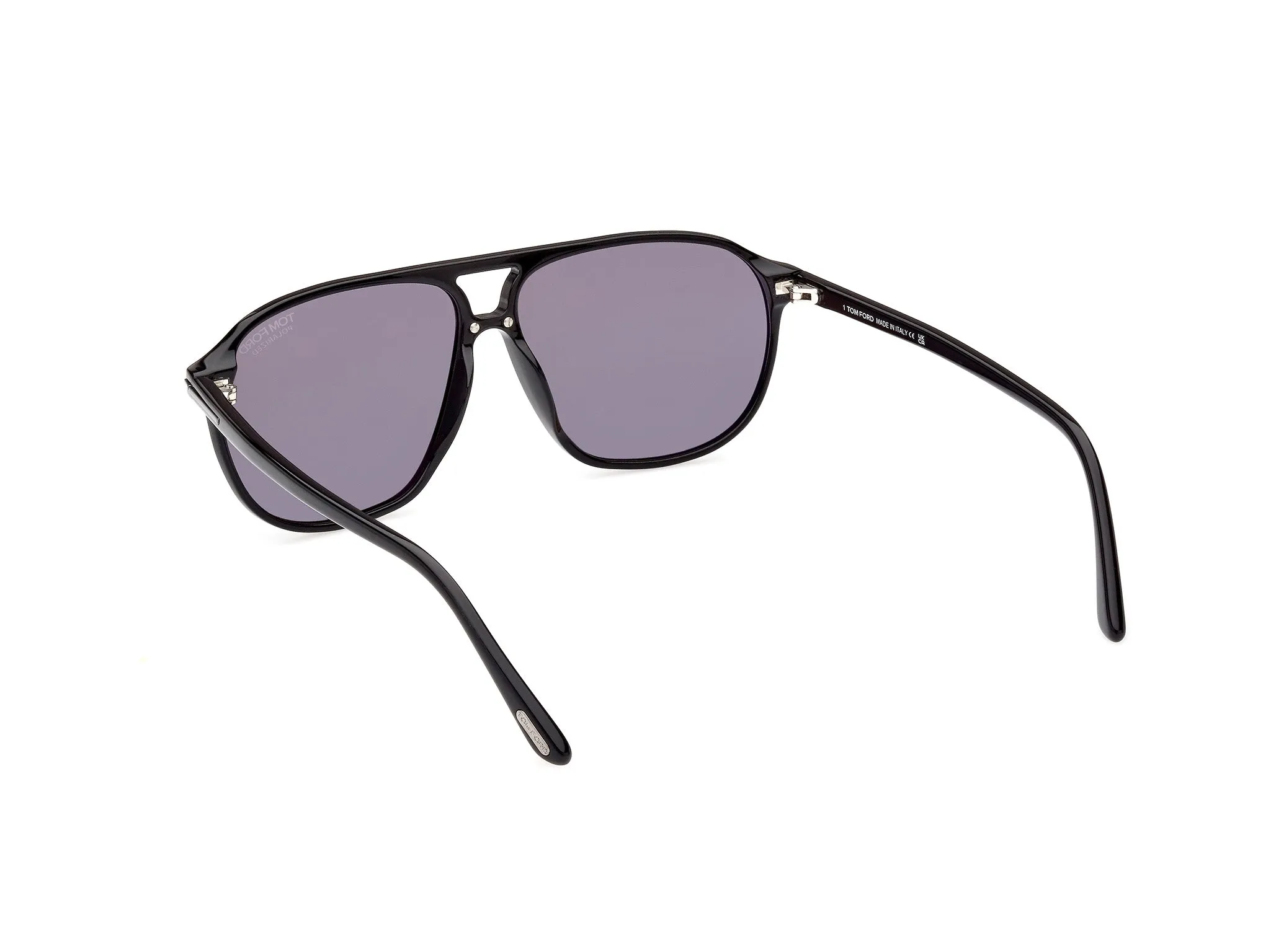 TOM FORD FT1026-N BRUCE 01D Occhiali da sole Acetato Nero Fumo Squadrata Polarizzata - immagine 4
