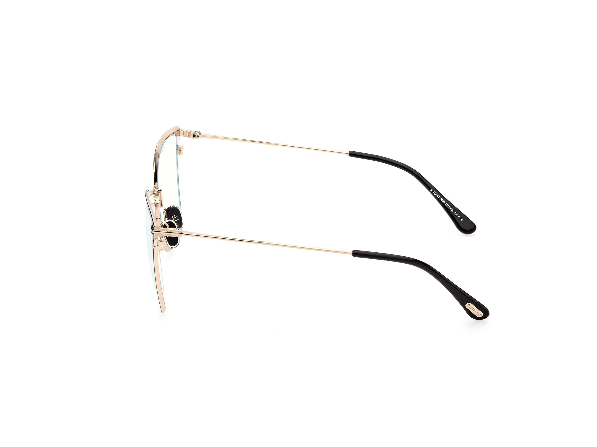 TOM FORD FT5839-B 1 Montature da vista Metallo Nero Farfalla Normale - immagine 3