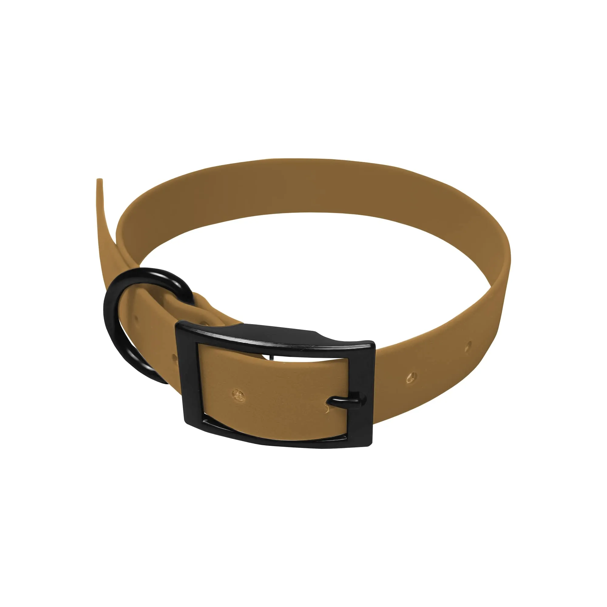 Biothane Gold - Collare per cani da 2,5 cm di larghezza, lunghezza a scelta, ultra resistente (65 cm, blu 101) - immagine 1