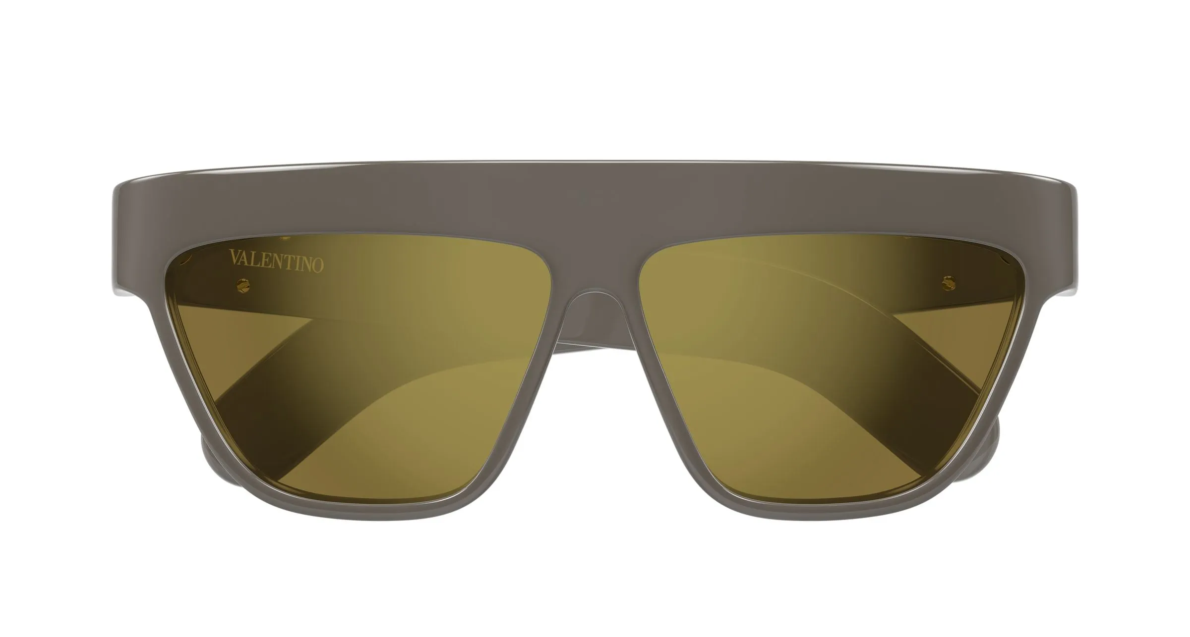 Valentino VG0068S 003 Occhiali da sole Acetato Marrone Bronzo Geometrica Flash - immagine 2