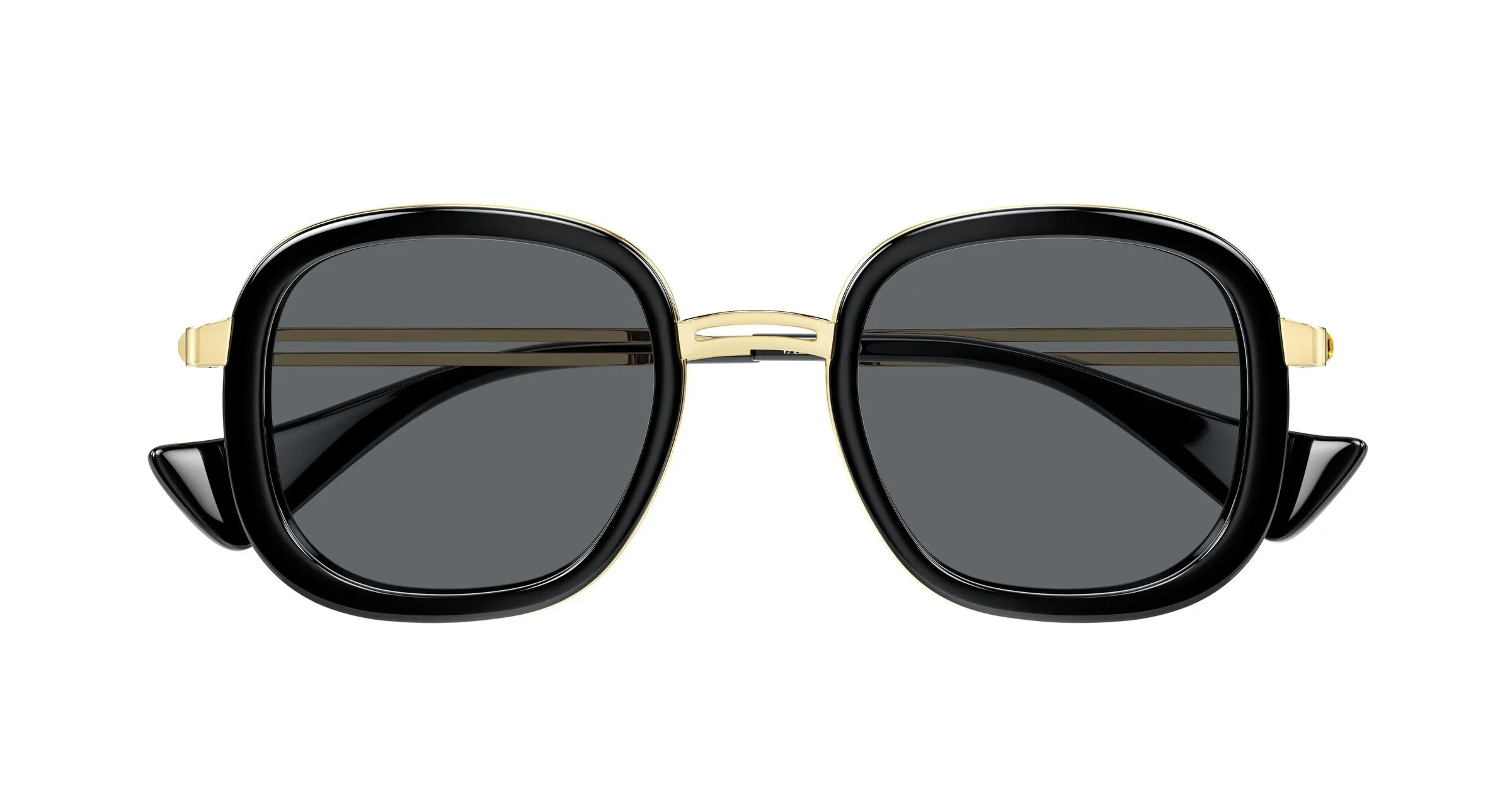 Valentino VG0062S 001 Occhiali da sole Acetato Nero Grigio Rotonda - immagine 2