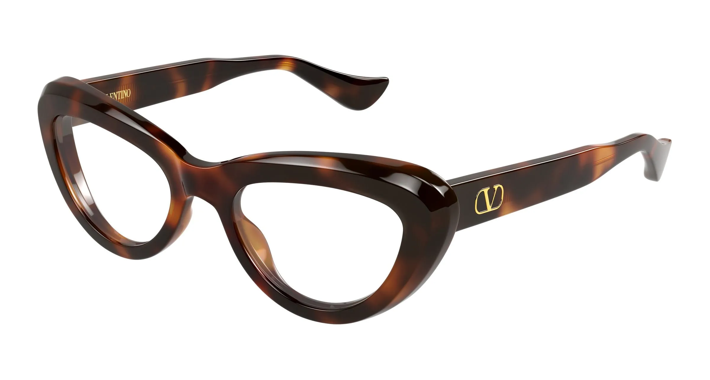Valentino VG0059O 003 Montature da vista Acetato Havana Trasparente Cat Eye - immagine 1