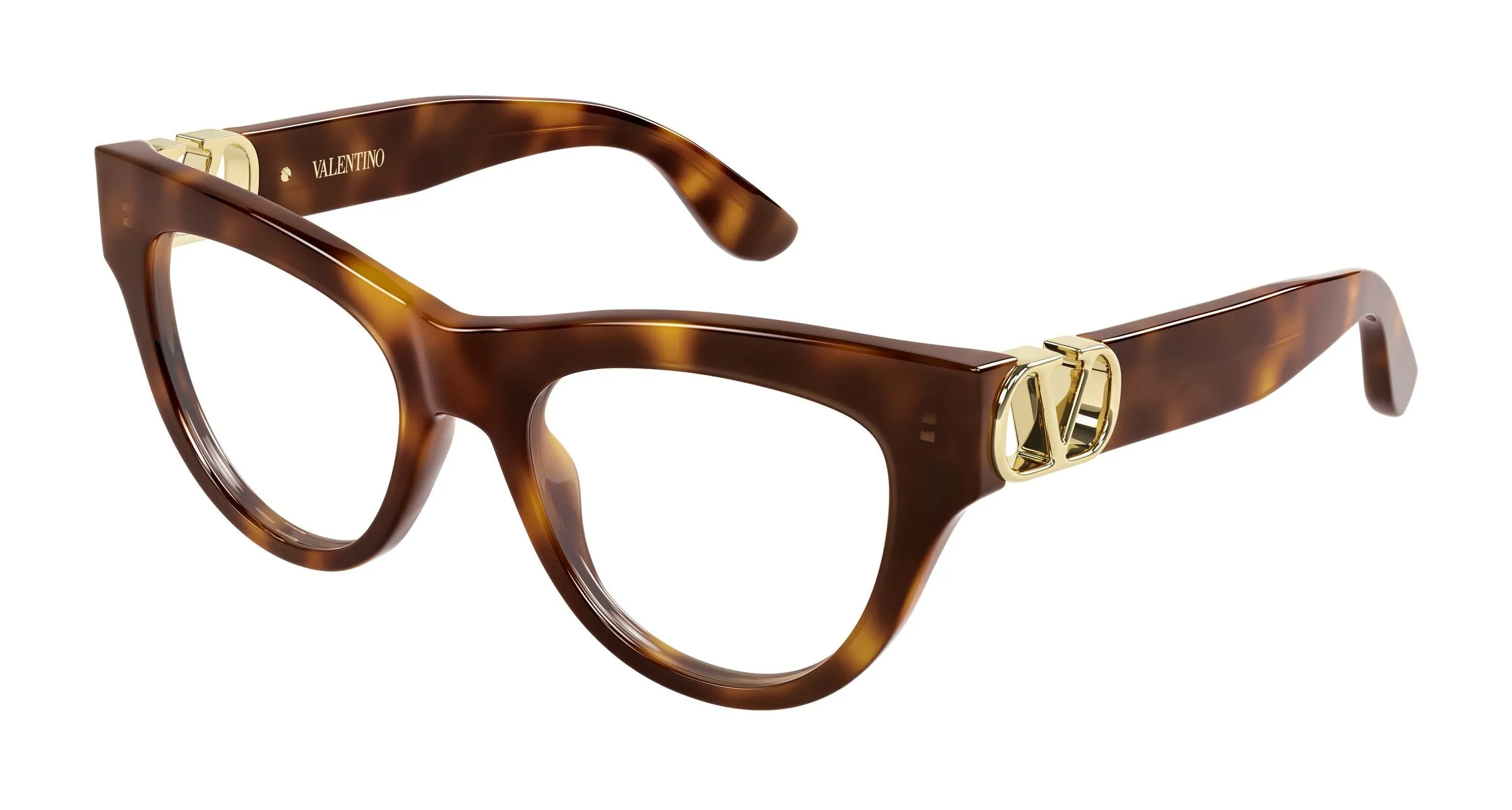 Valentino VG0054O 008 Montature da vista Acetato Havana Trasparente Cat Eye - immagine 1