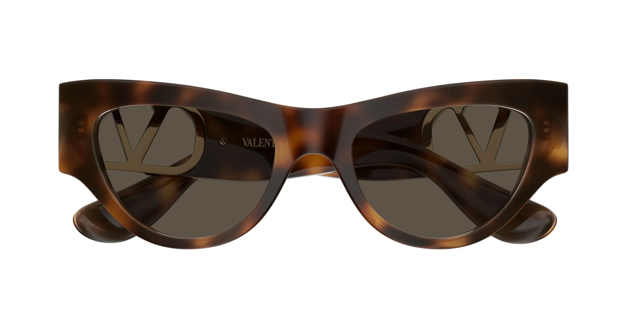 Valentino VG0053S 003 Occhiali da sole Acetato Havana Marrone Cat Eye - immagine 2