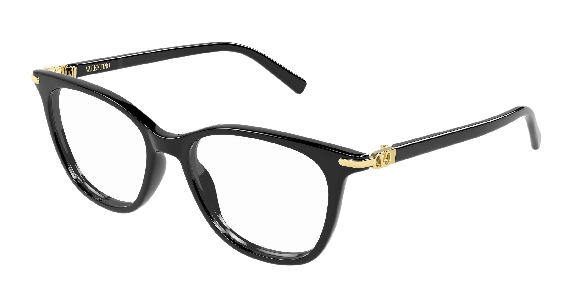 Valentino VG0050O 005 Montature da vista Acetato Nero Trasparente Squadrata - immagine 1