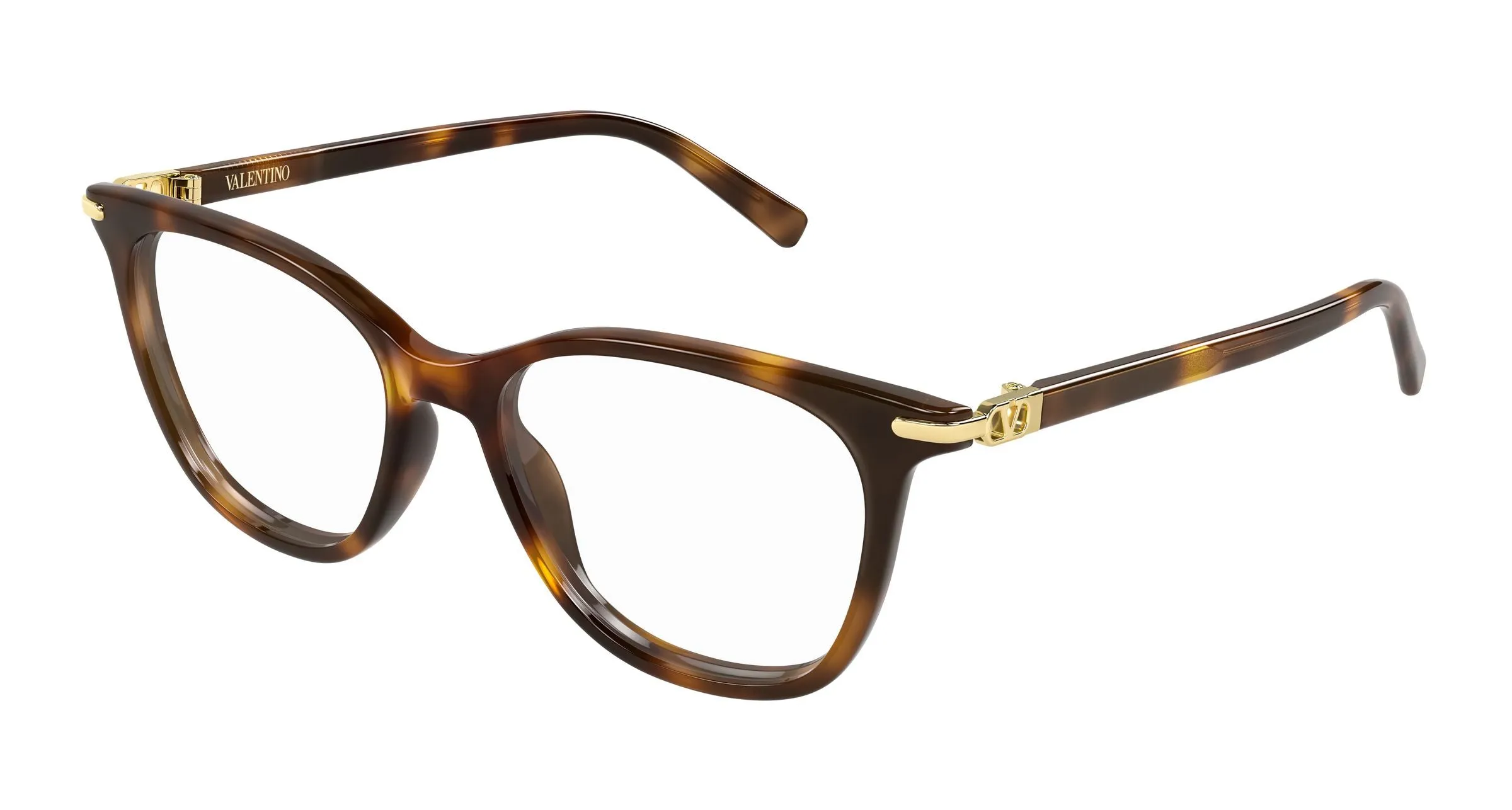 Valentino VG0050O 002 Montature da vista Acetato Havana Trasparente Squadrata - immagine 1
