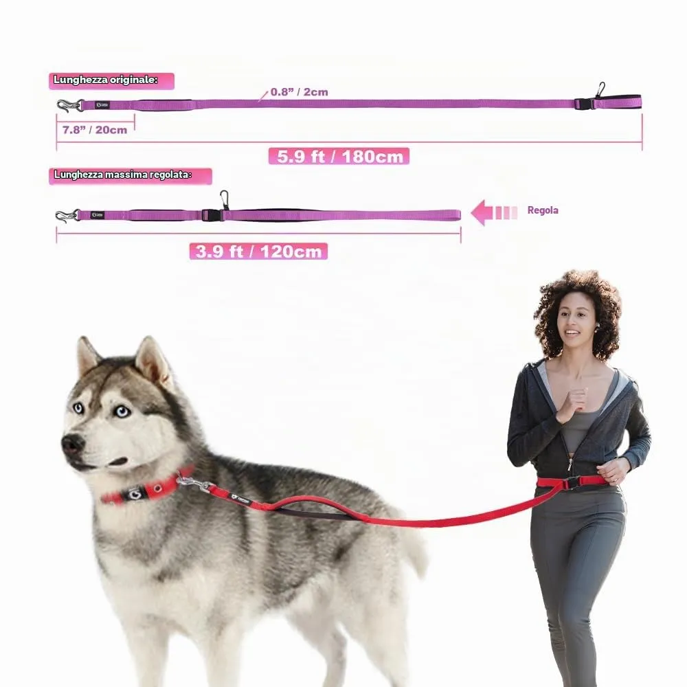 TSPRO Guinzaglio Cane Mani Libere Regolabile per Cani Piccoli - immagine 5