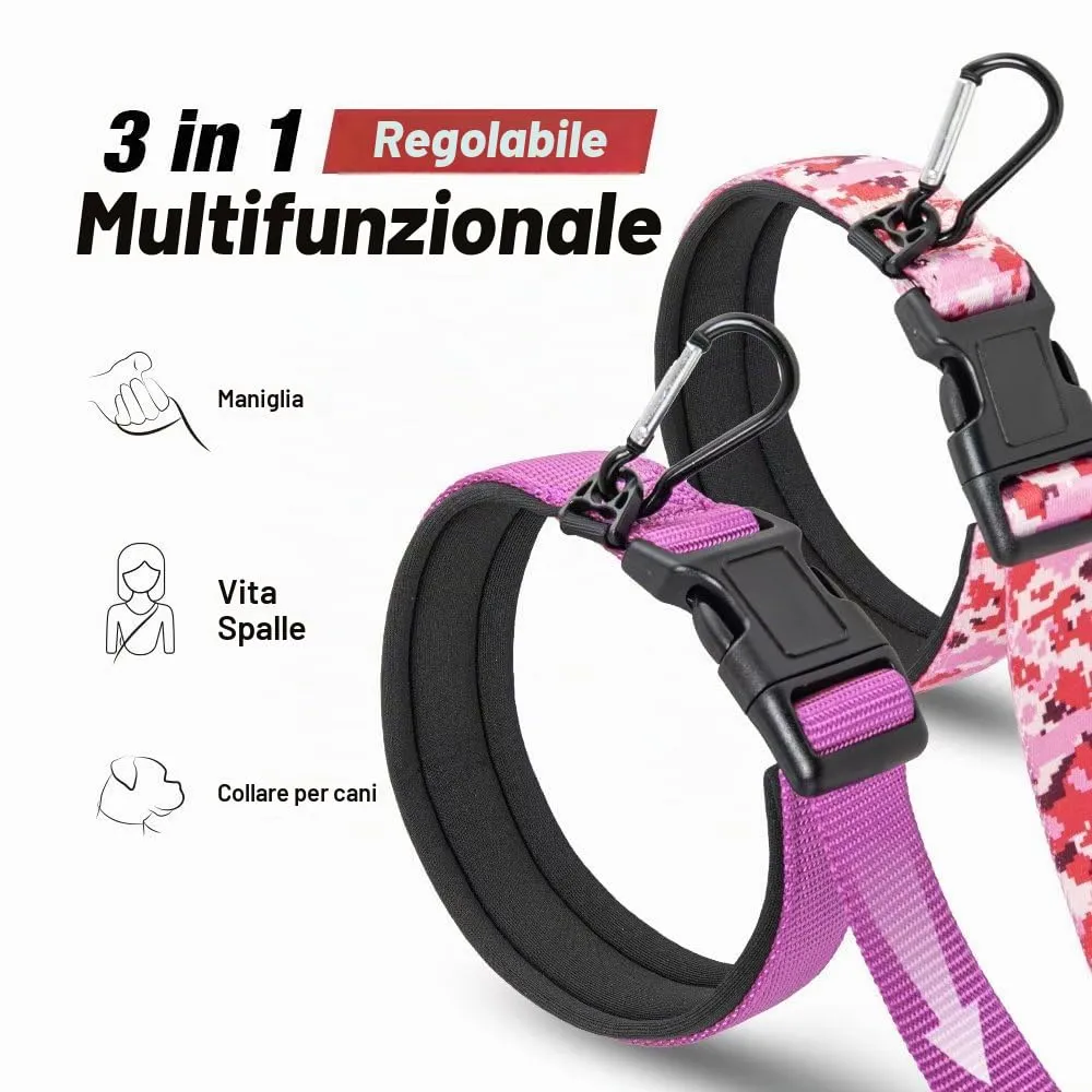 TSPRO Guinzaglio Cane Mani Libere Regolabile per Cani Medi e Grandi - immagine 2