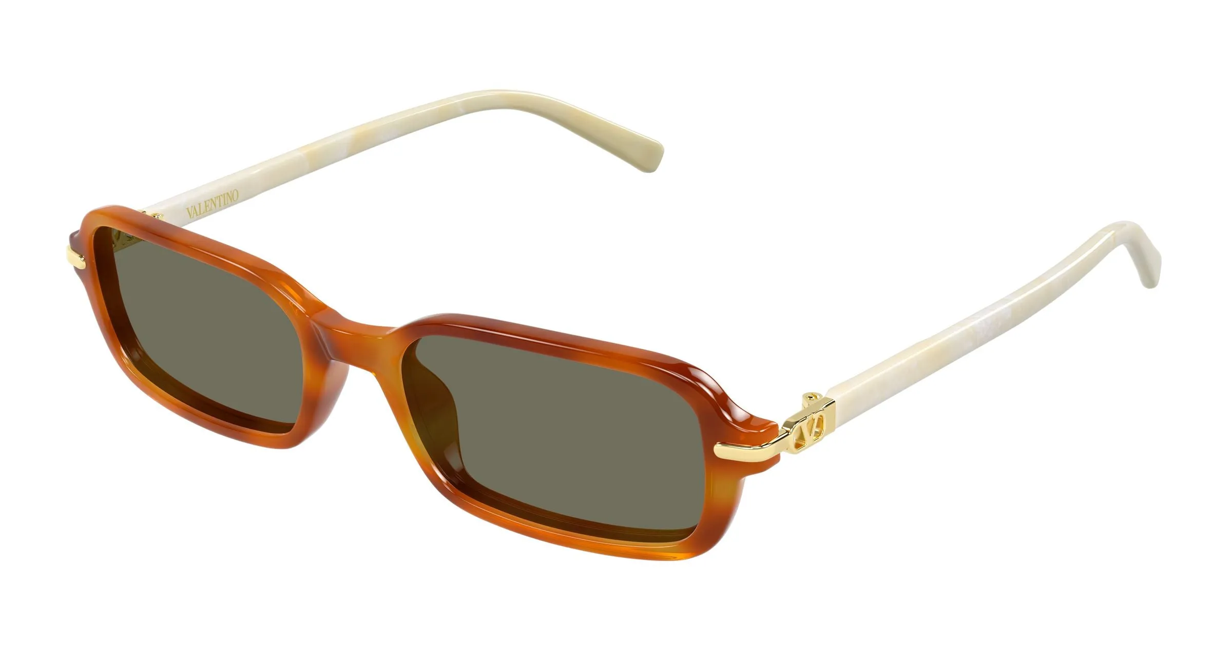 Valentino VG0047S 002 Occhiali da sole Acetato Havana Marrone Squadrata - immagine 1