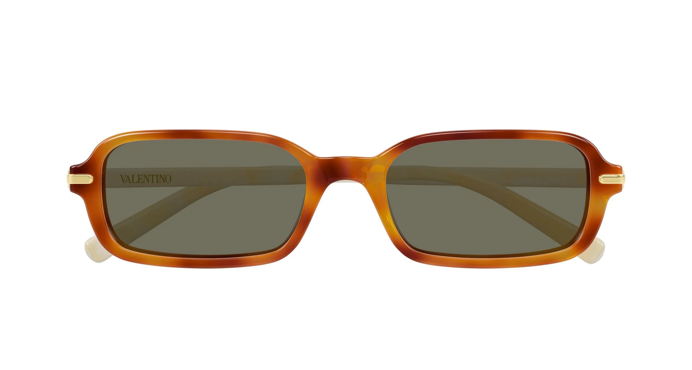 Valentino VG0047S 002 Occhiali da sole Acetato Havana Marrone Squadrata - immagine 2