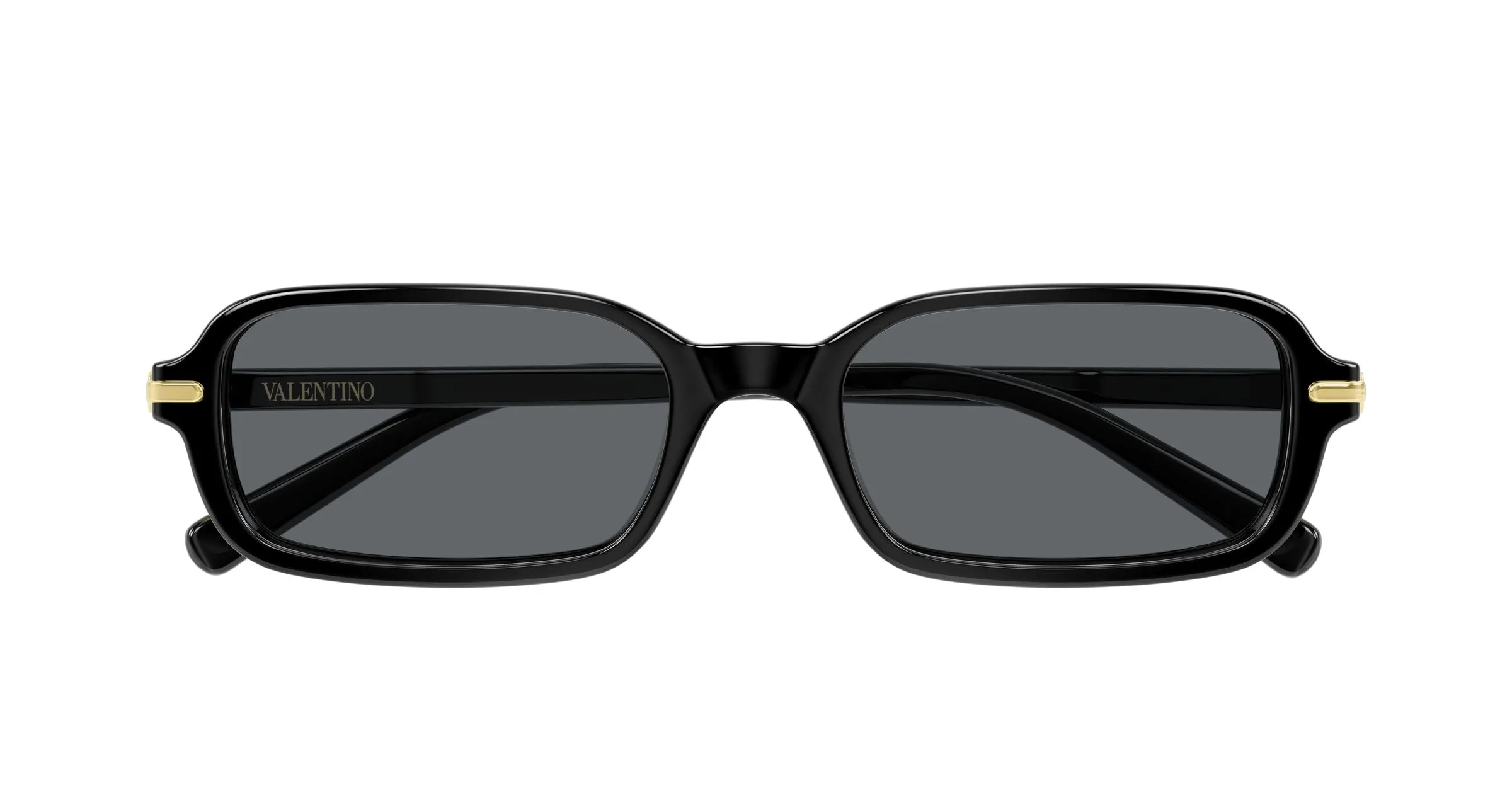 Valentino VG0047S 001 Occhiali da sole Acetato Nero Grigio Squadrata - immagine 2