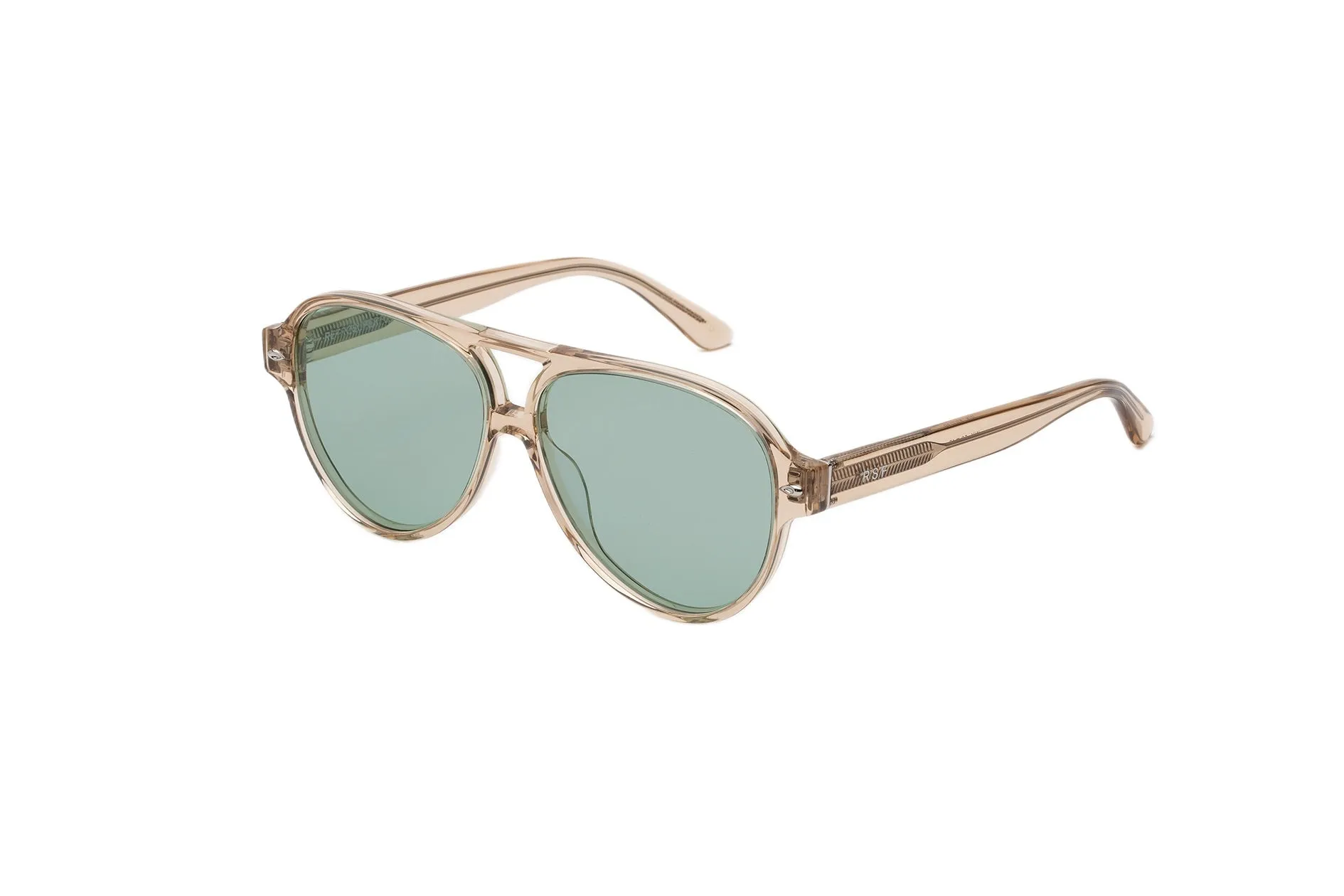 Retrosuperfuture JNK OMBRA RESIN Occhiali da sole Acetato Beige Blu Pilot Normale - immagine 1