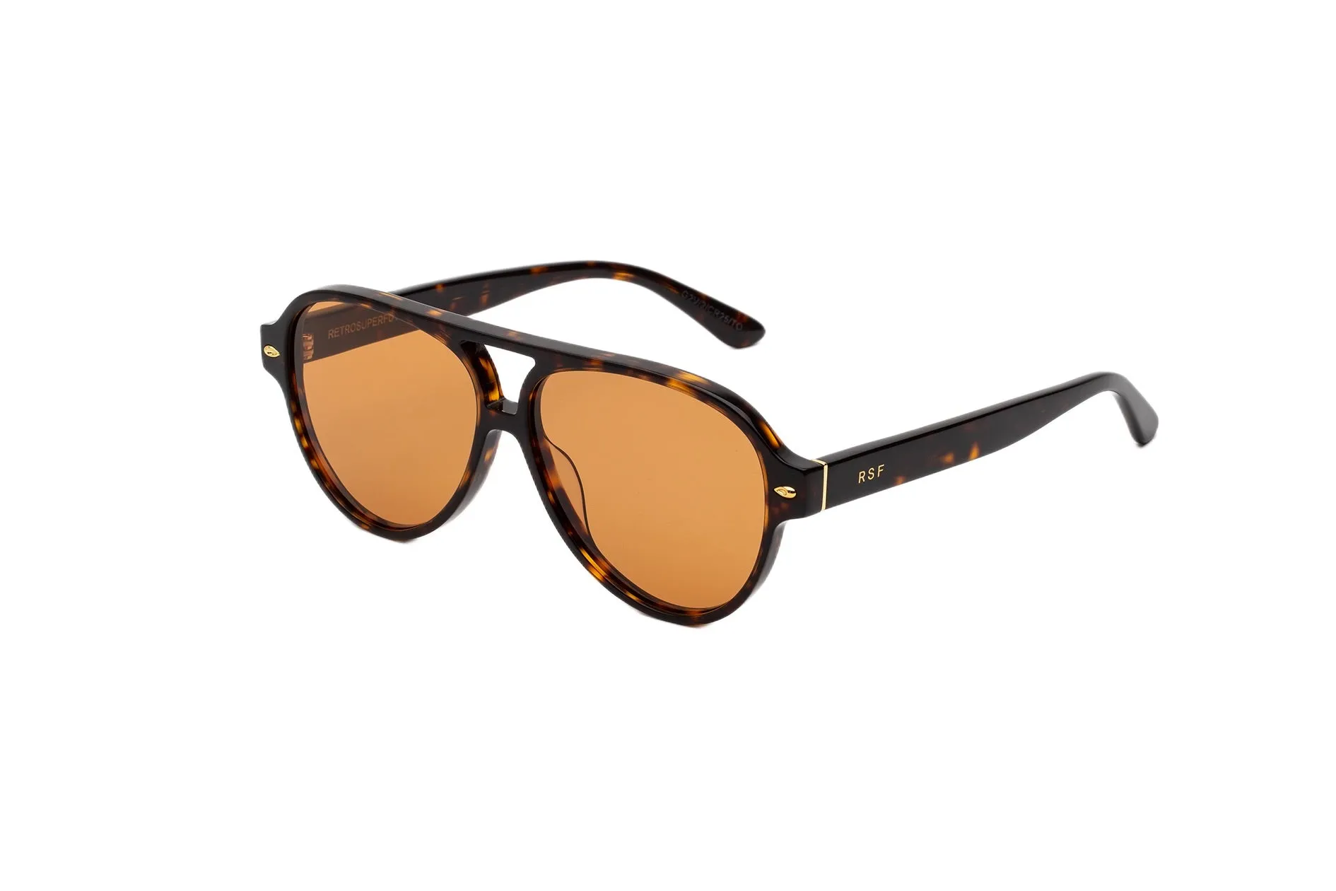 Retrosuperfuture G2V OMBRA 3627 REFINED Occhiali da sole Acetato Havana Marrone Pilot Normale - immagine 1