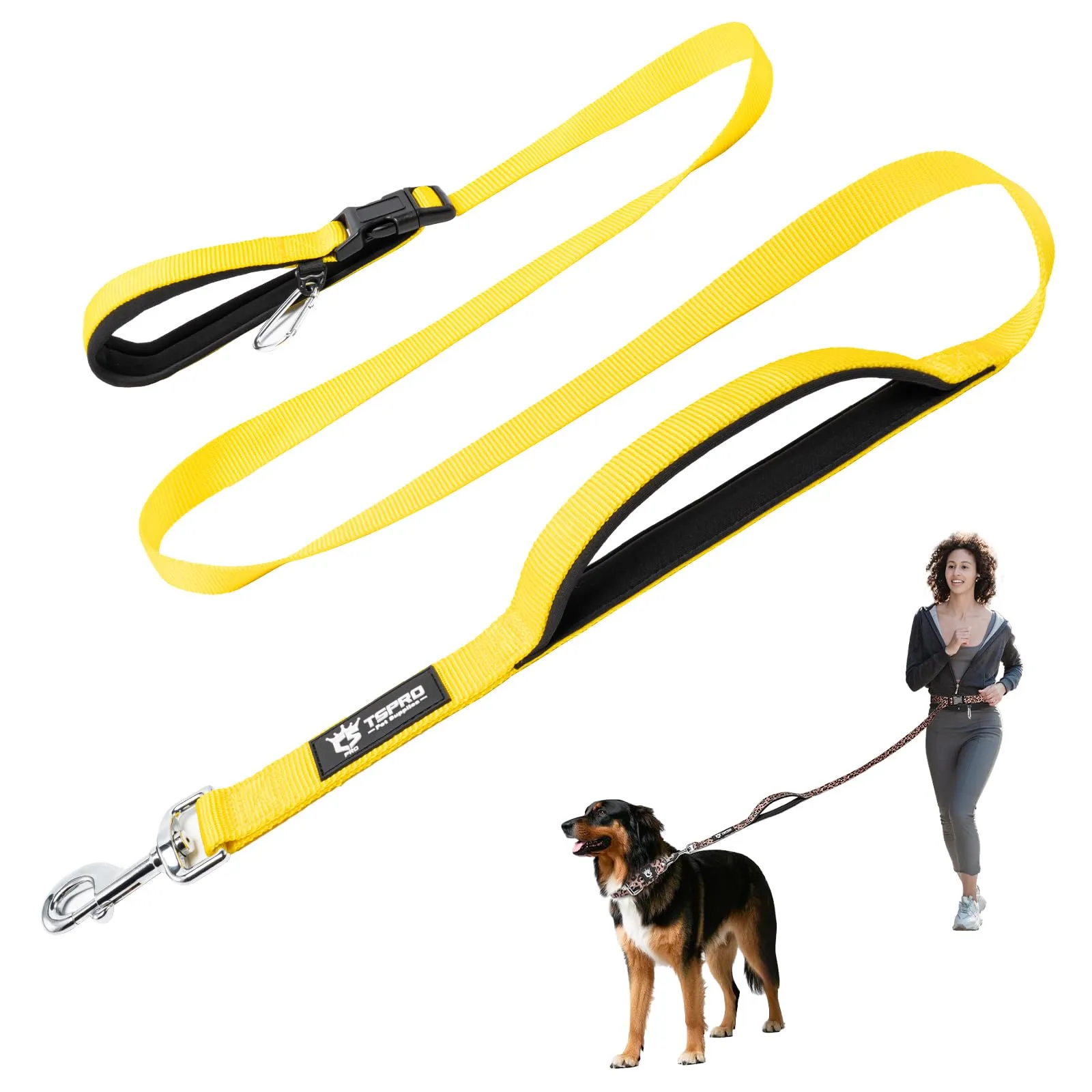 TSPRO Guinzaglio Cane Mani Libere Regolabile per Cani Medi e Grandi - immagine 1