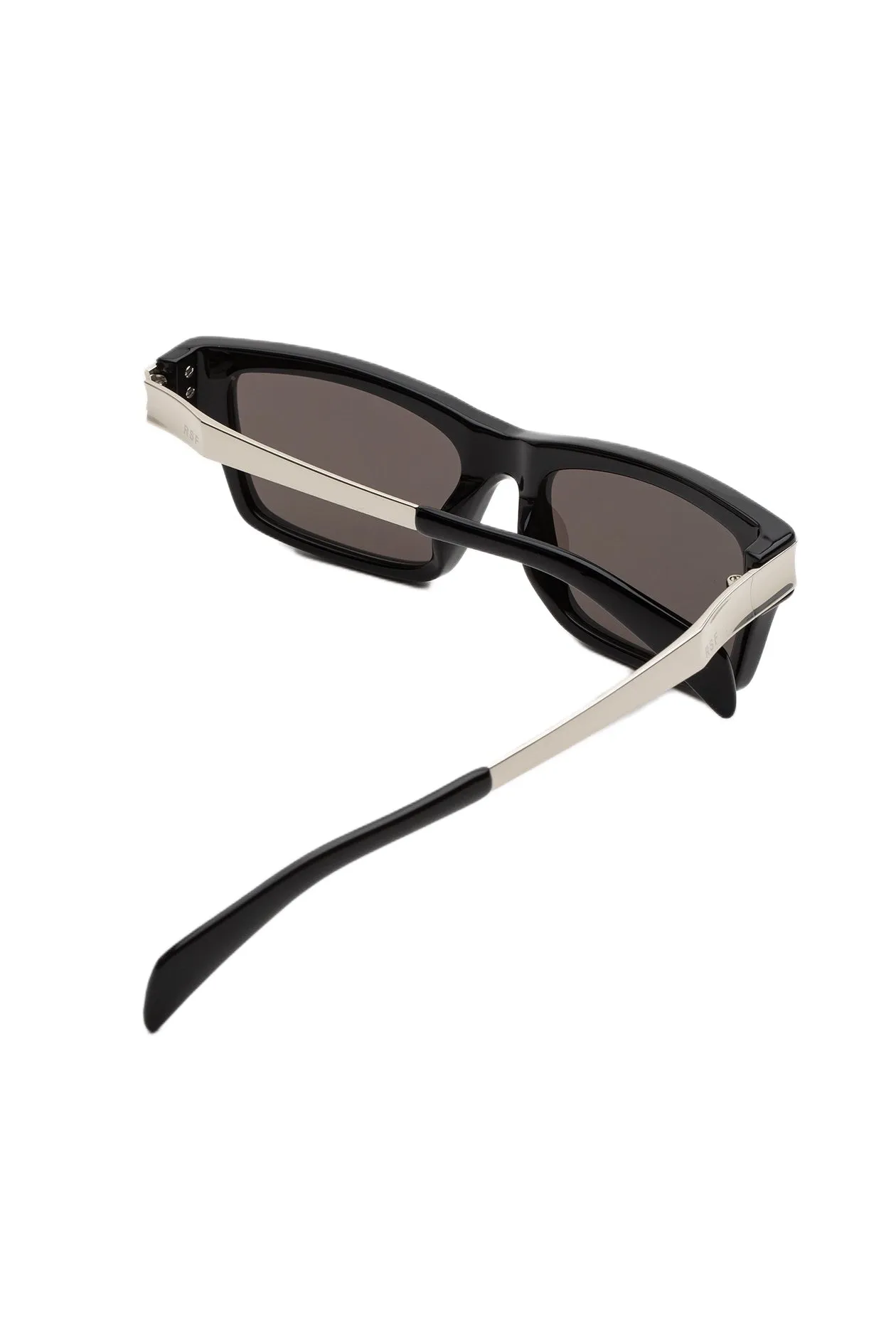 Retrosuperfuture ZAD RAIO BLACK & SILVER Occhiali da sole Acetato Nero Nero Squadrata Normale - immagine 3