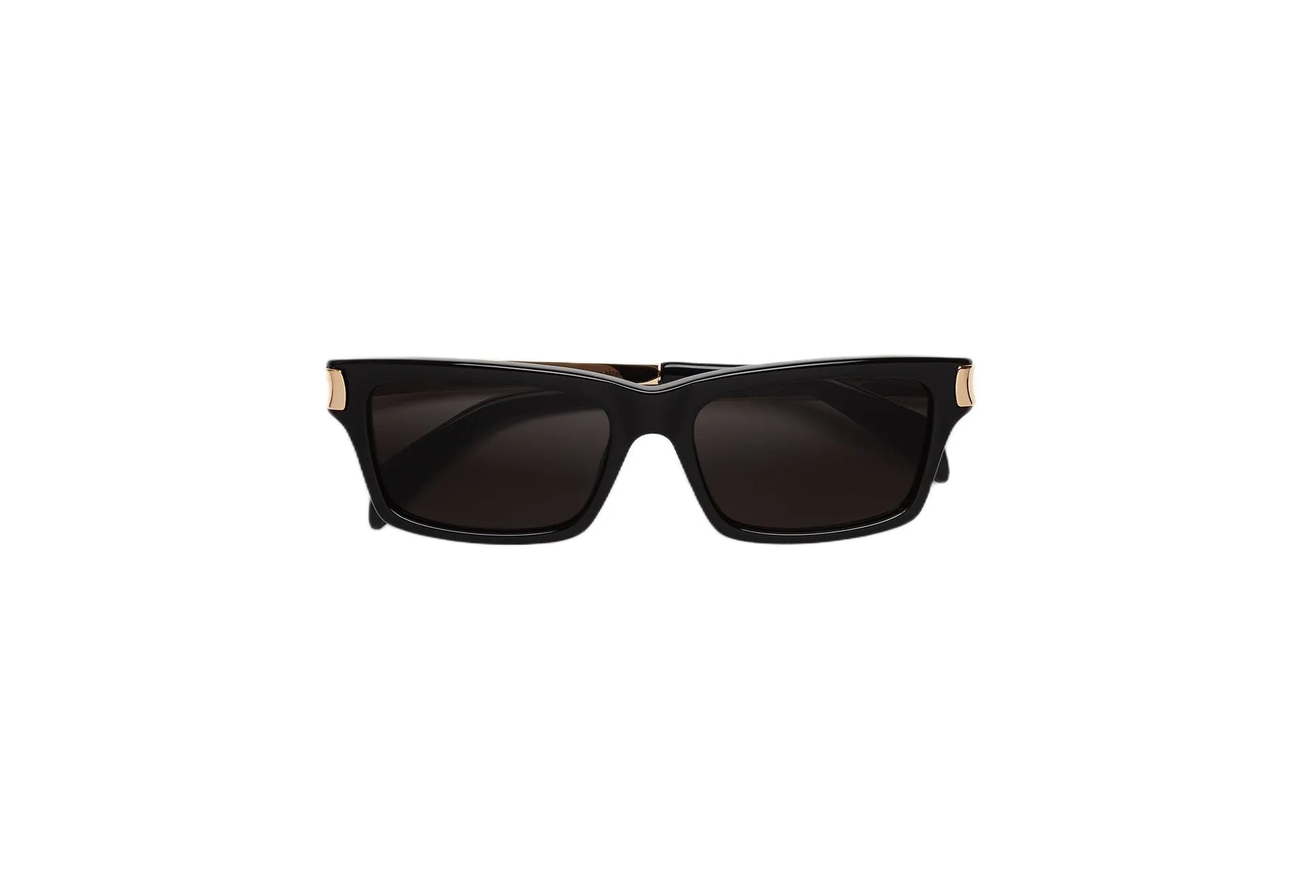 Retrosuperfuture 9KV RAIO FRANCIS & GOLD Occhiali da sole Acetato Nero Nero Squadrata Normale - immagine 2