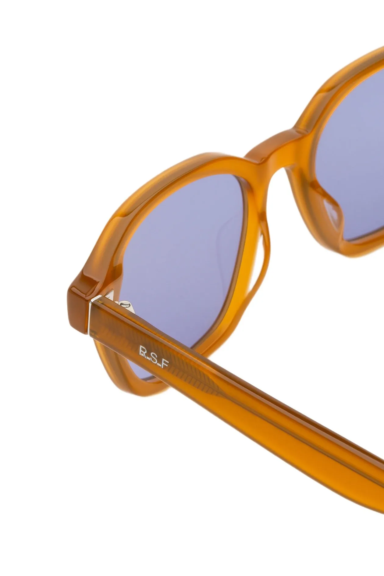 Retrosuperfuture PGZ SEGNO MIELE Occhiali da sole Acetato Giallo Viola Squadrata - immagine 3