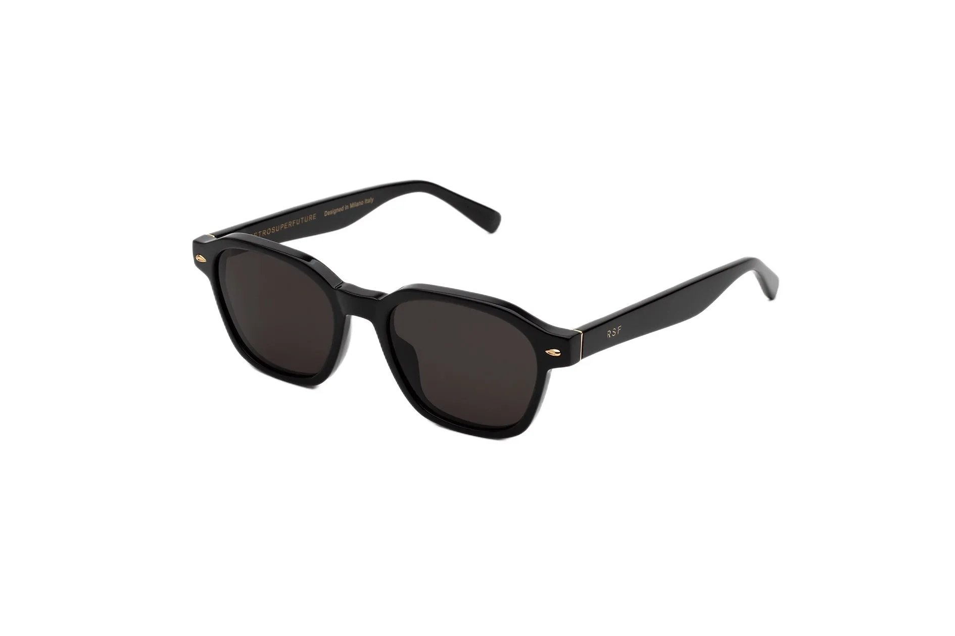 Retrosuperfuture 42I SEGNO BLACK Occhiali da sole Acetato Nero Nero Squadrata - immagine 1