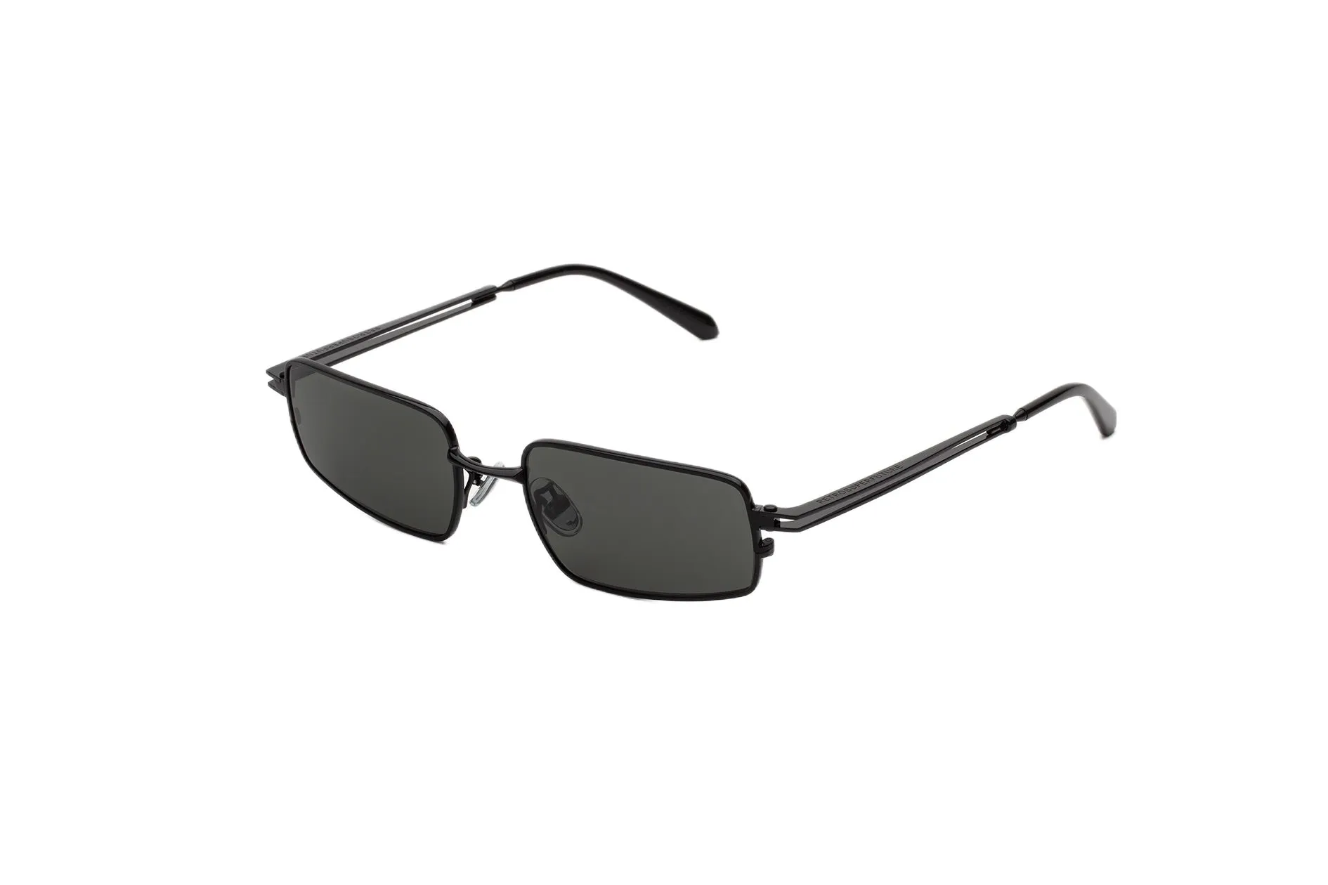 Retrosuperfuture 4GP SCHIZO BLACK Occhiali da sole Metallo Nero Nero Squadrata - immagine 1