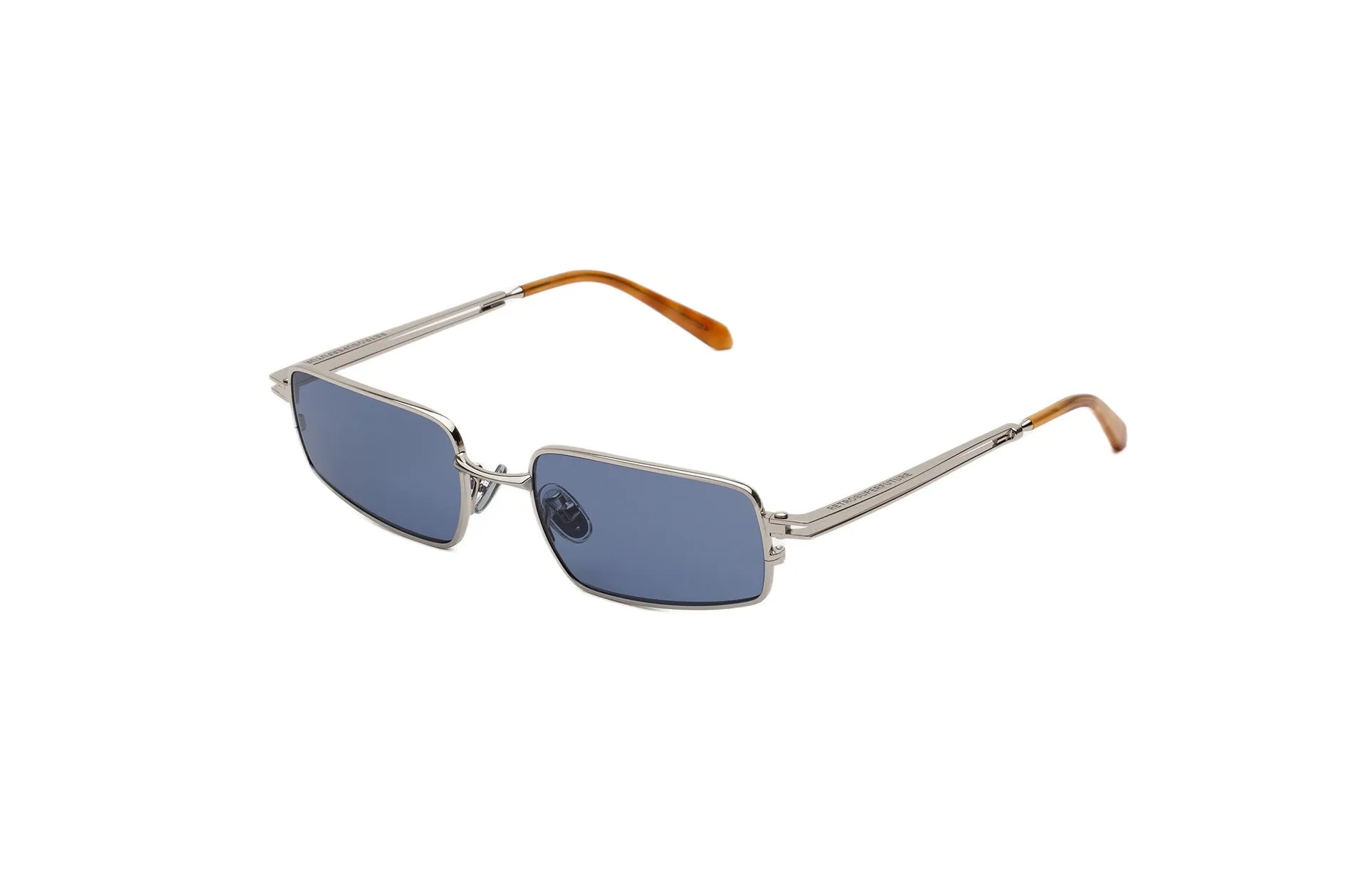 Retrosuperfuture RZ5 SCHIZO INDIGO Occhiali da sole Metallo Argento Blu Squadrata - immagine 1
