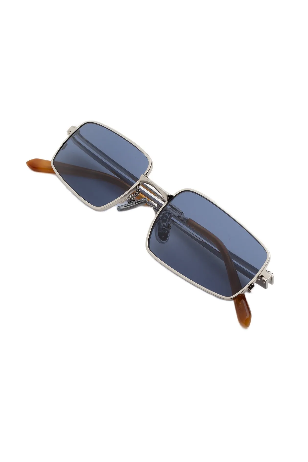 Retrosuperfuture RZ5 SCHIZO INDIGO Occhiali da sole Metallo Argento Blu Squadrata - immagine 3