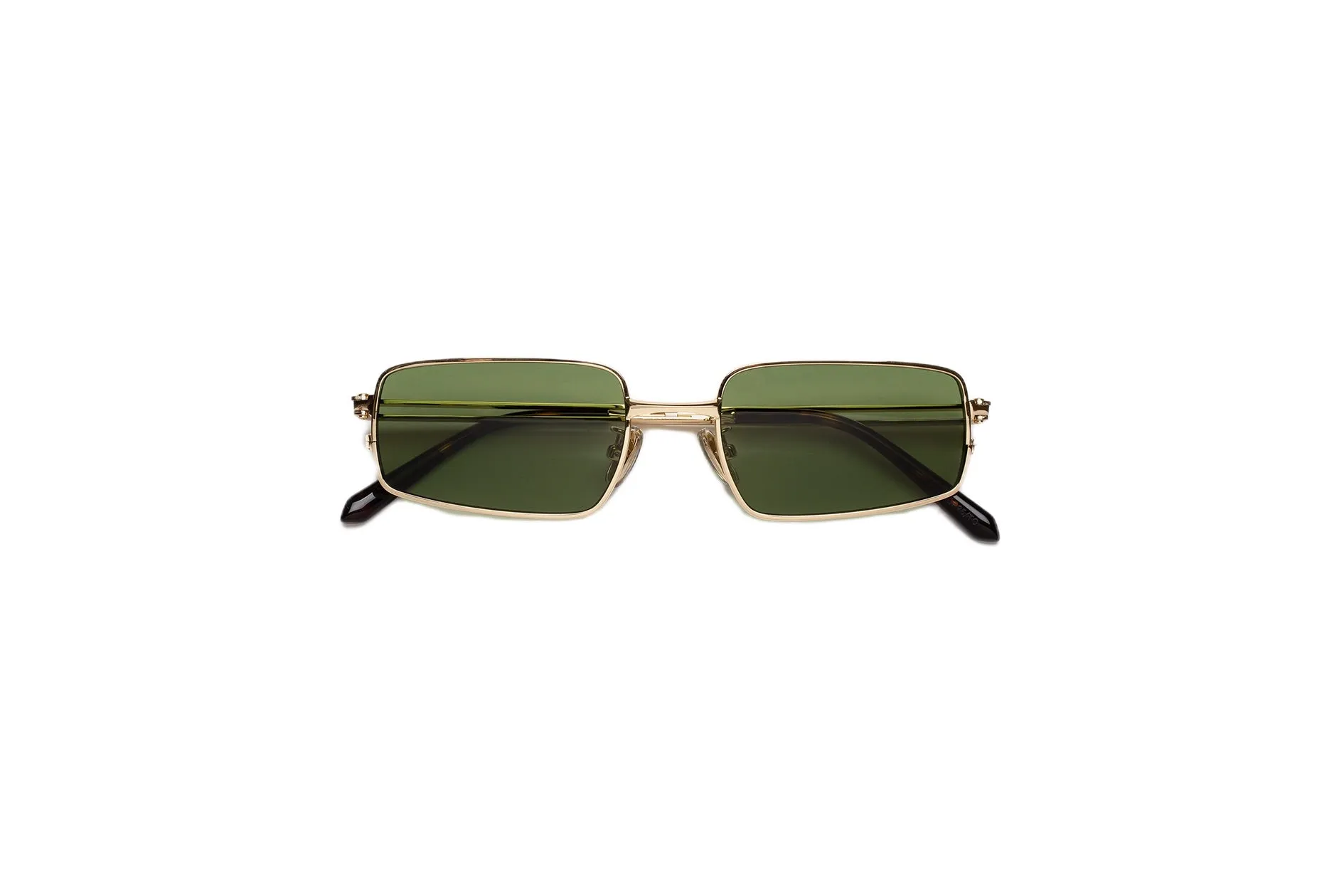 Retrosuperfuture B0M SCHIZO GREEN Occhiali da sole Metallo Oro Verde Squadrata - immagine 2