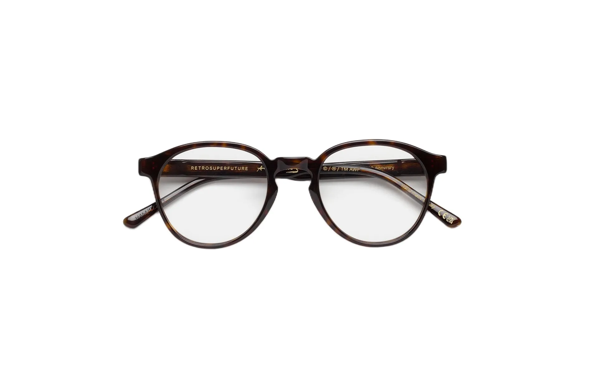 Retrosuperfuture H4M THE WARHOL OPTICAL 3627 Montature da vista Acetato Havana Rotonda - immagine 2