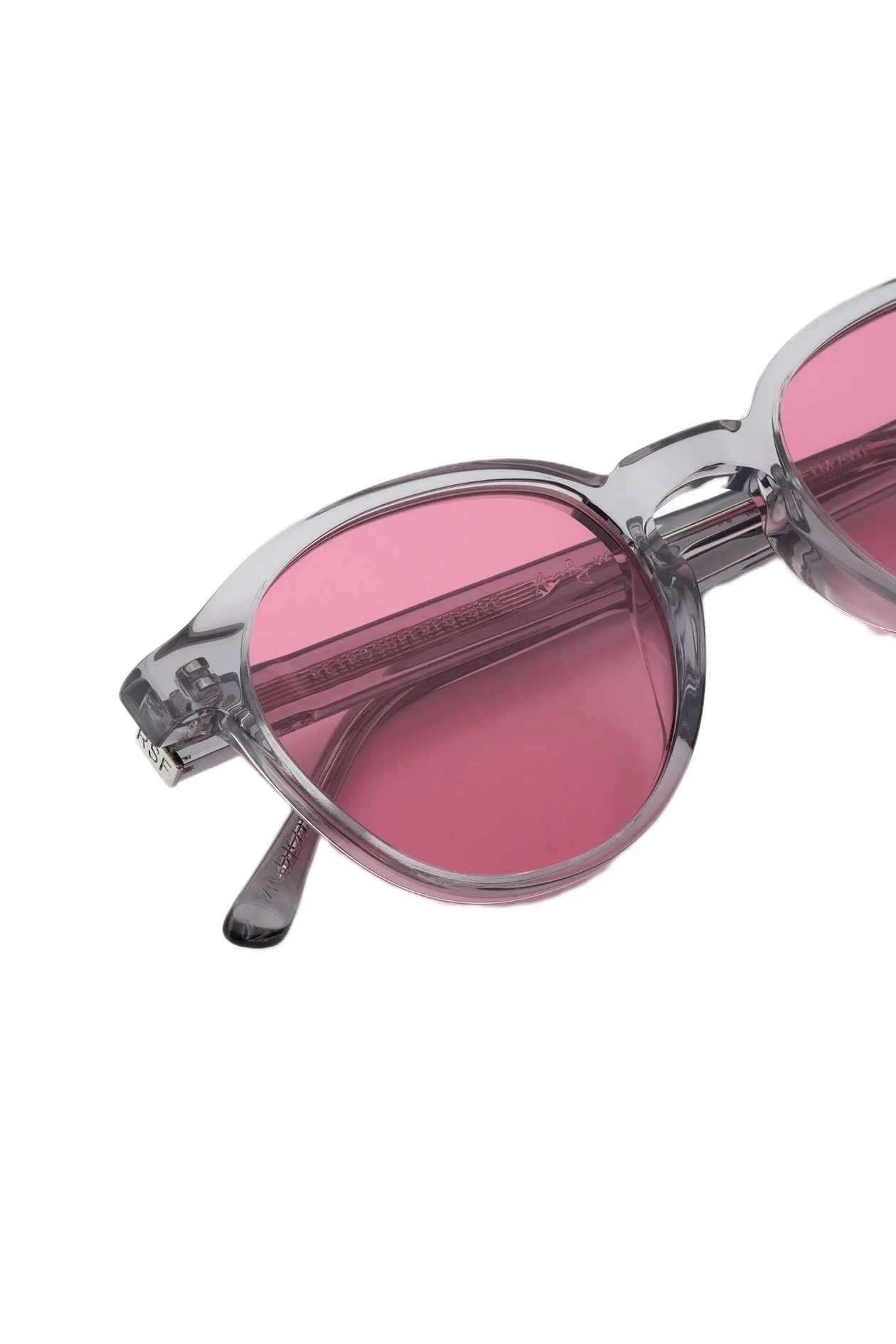 Retrosuperfuture ZPG THE WARHOL SILVER PINK Occhiali da sole Acetato Argento Rosa Rotonda - immagine 3