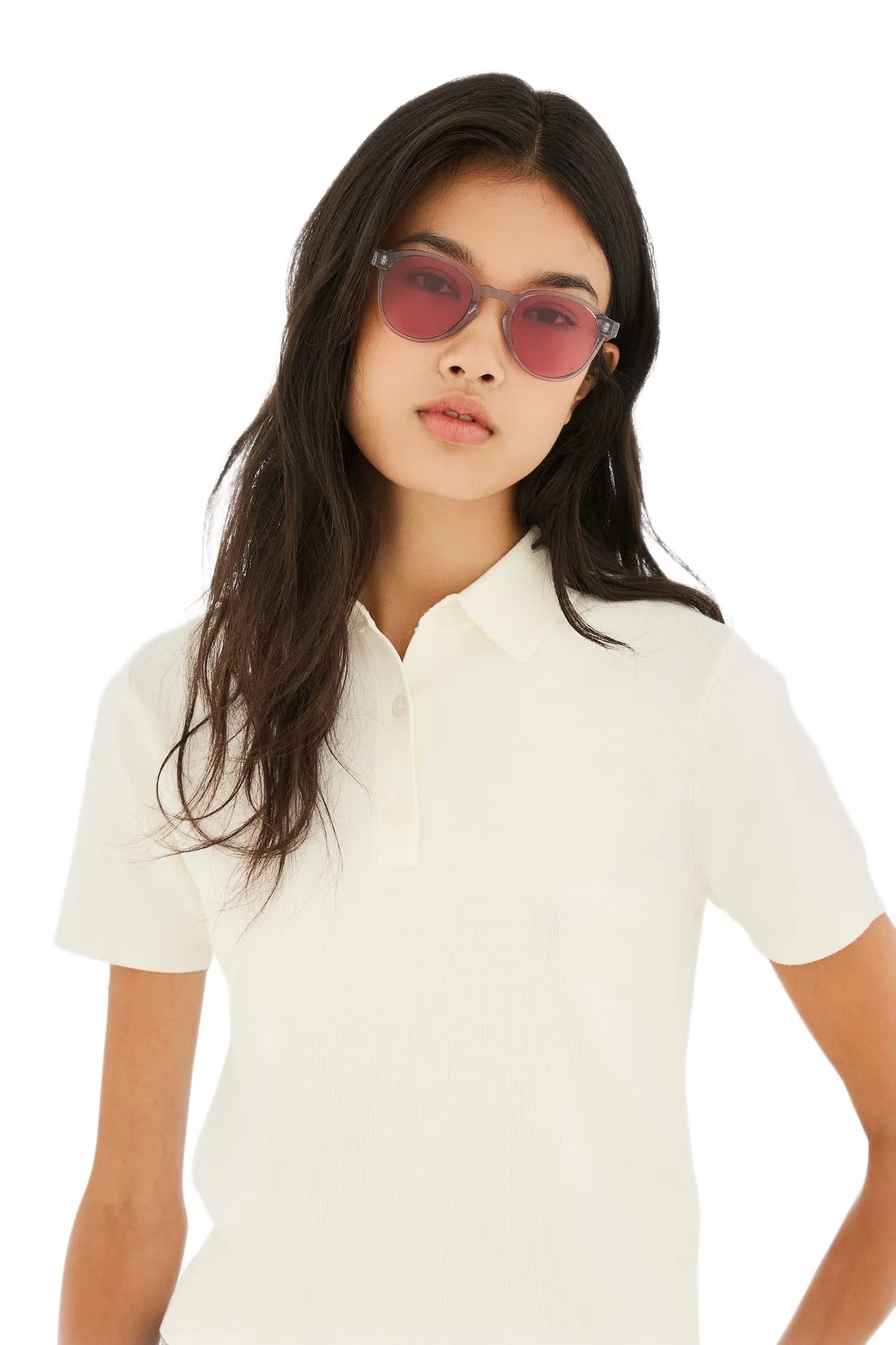 Retrosuperfuture ZPG THE WARHOL SILVER PINK Occhiali da sole Acetato Argento Rosa Rotonda - immagine 4