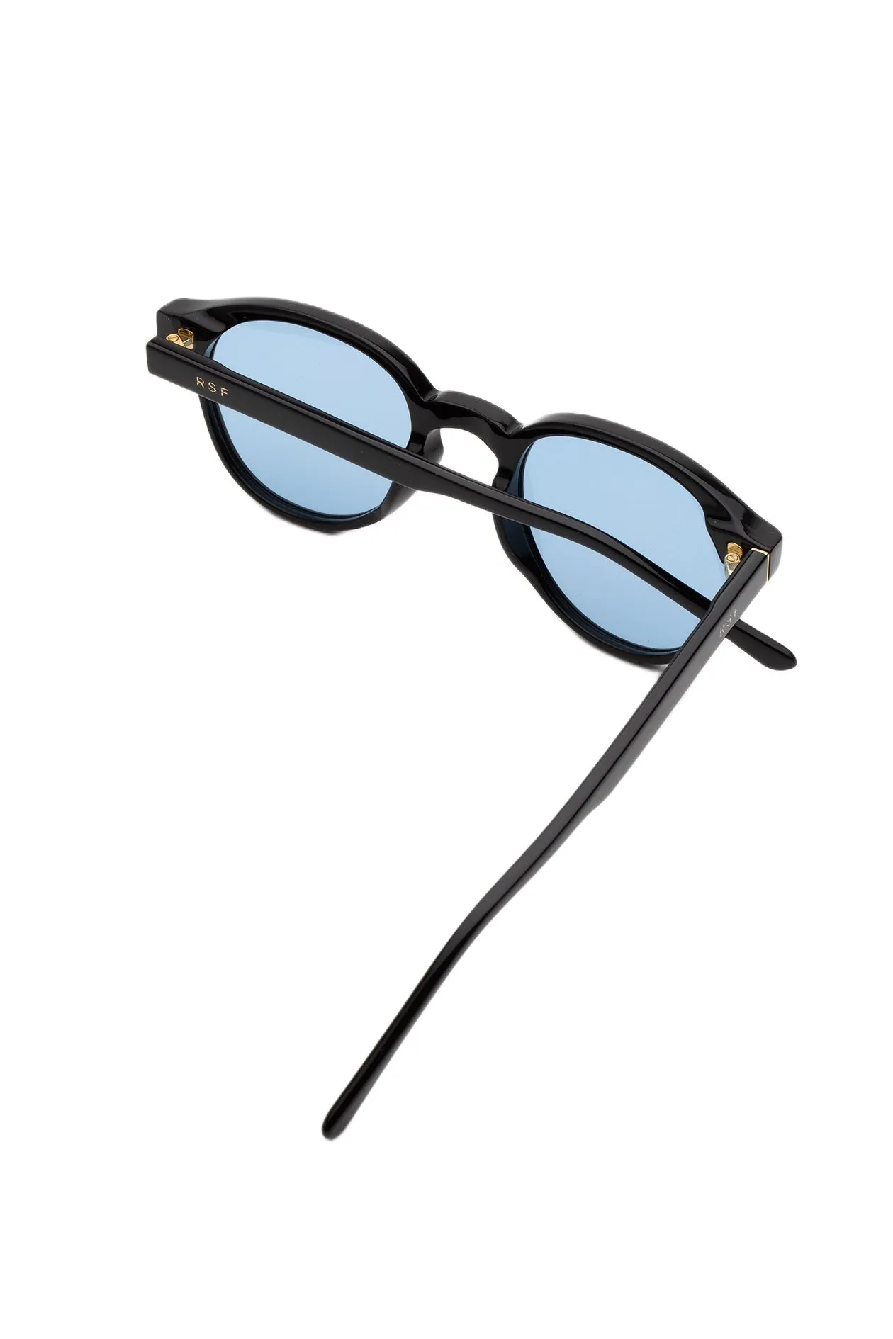 Retrosuperfuture HYE THE WARHOL AZURE Occhiali da sole Acetato Nero Blu Rotonda - immagine 3