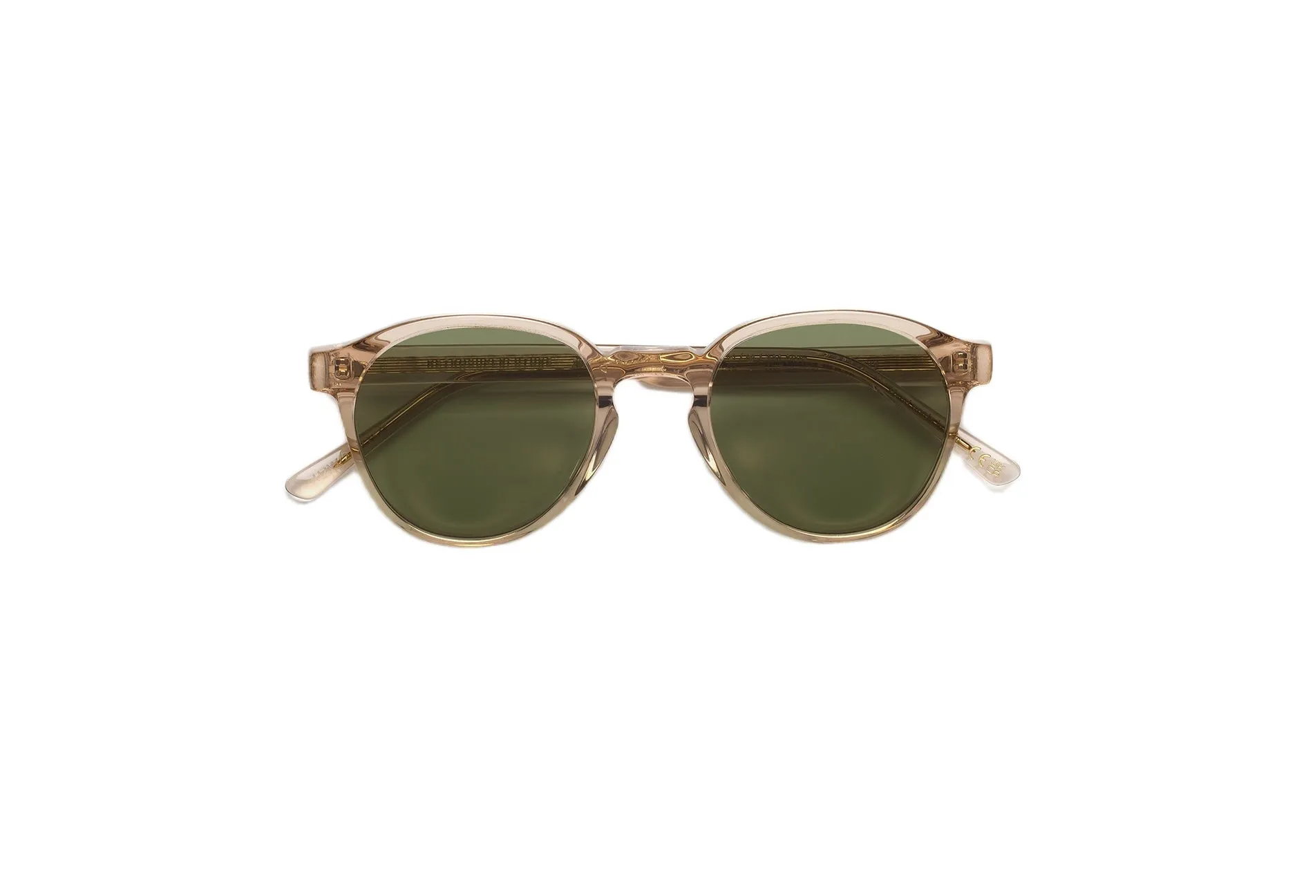 Retrosuperfuture H2W THE WARHOL RESIN GREEN Occhiali da sole Acetato Beige Verde Rotonda - immagine 2
