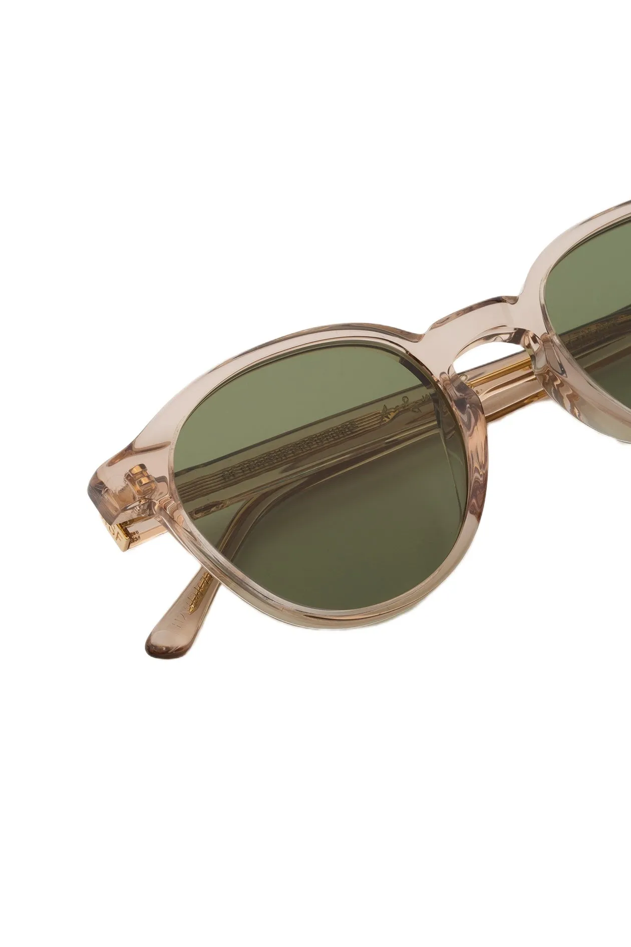 Retrosuperfuture H2W THE WARHOL RESIN GREEN Occhiali da sole Acetato Beige Verde Rotonda - immagine 3