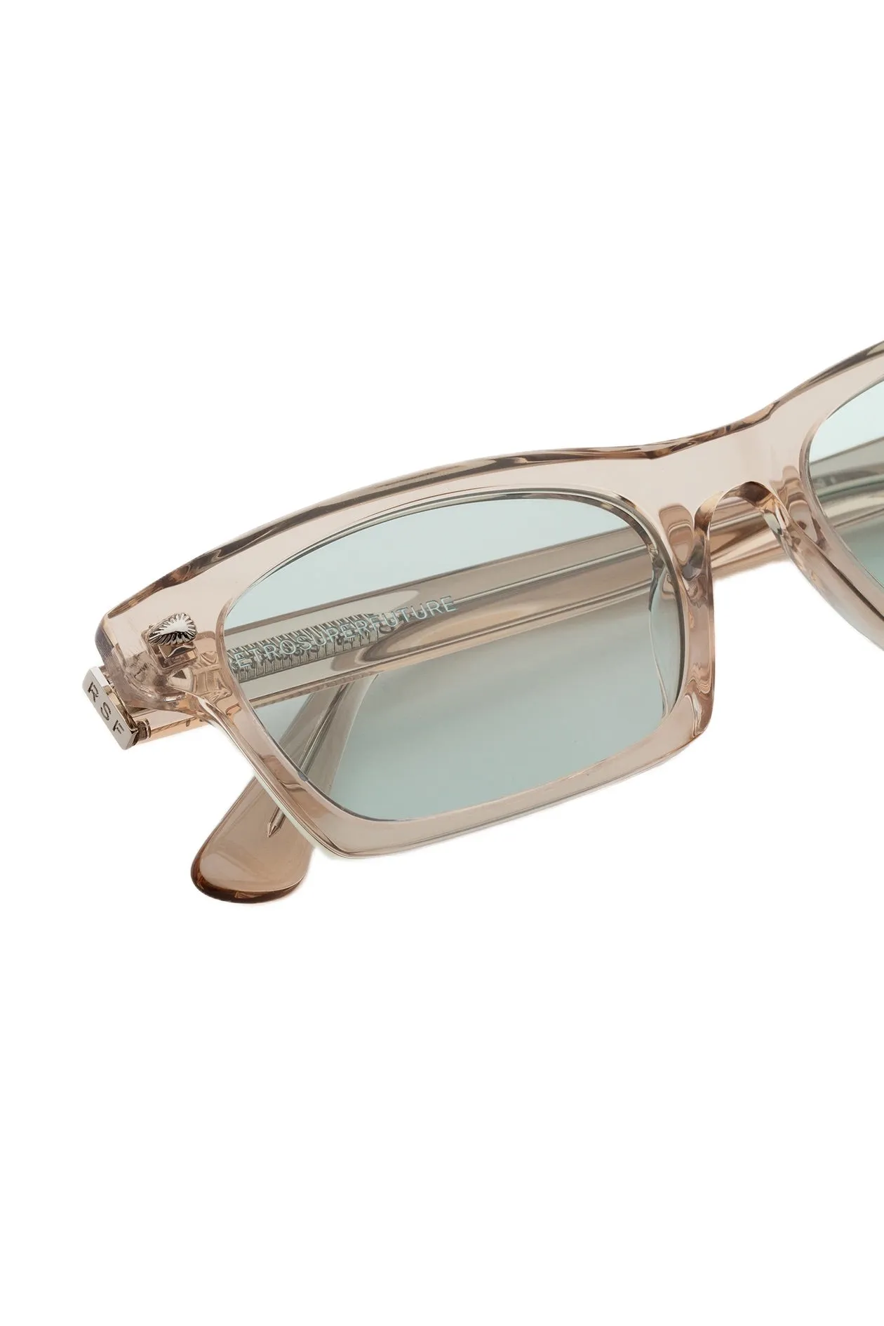 Retrosuperfuture CF5 TAYO RESIN Occhiali da sole Acetato Beige Blu Squadrata - immagine 3