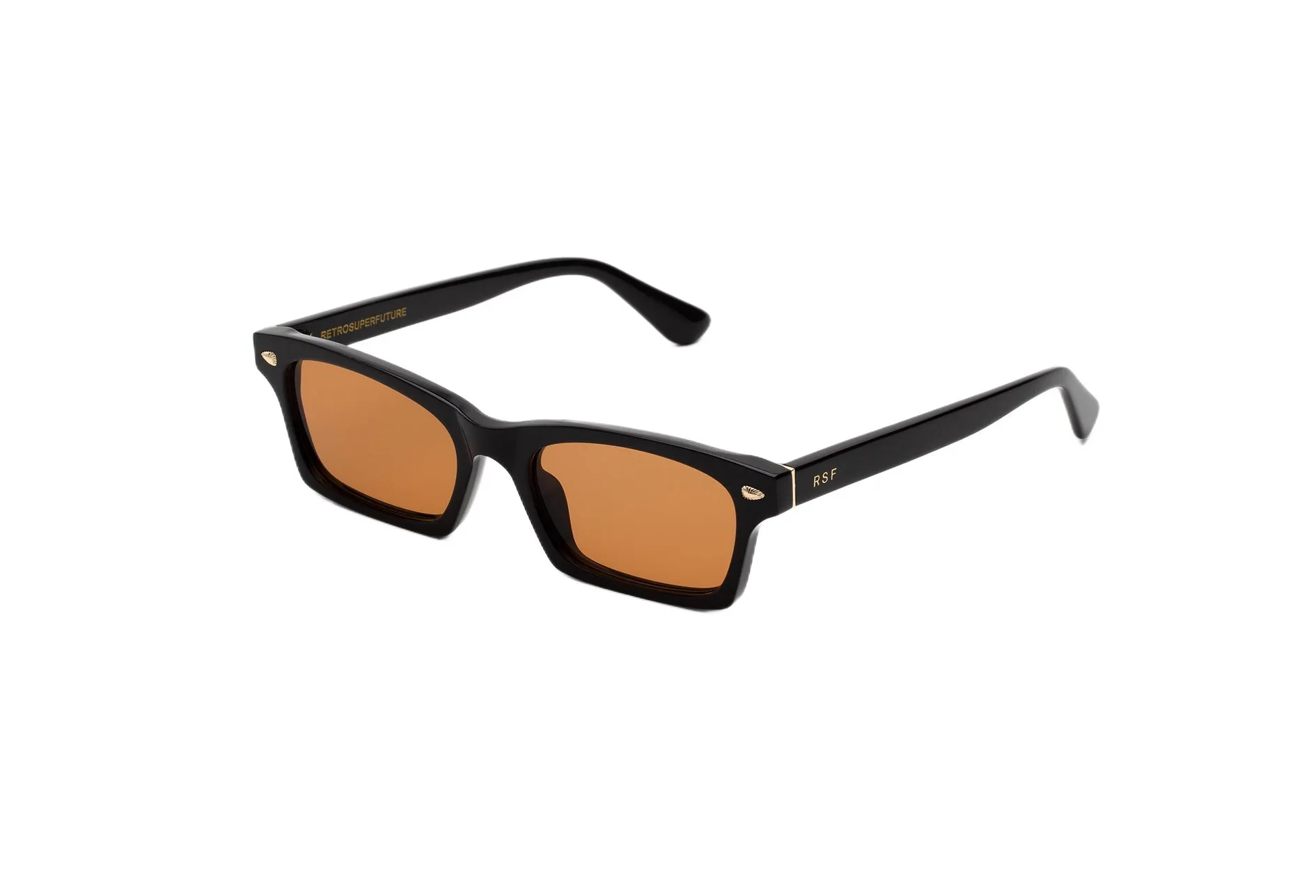 Retrosuperfuture 6T4 TAYO REFINED Occhiali da sole Acetato Nero Marrone Squadrata - immagine 1