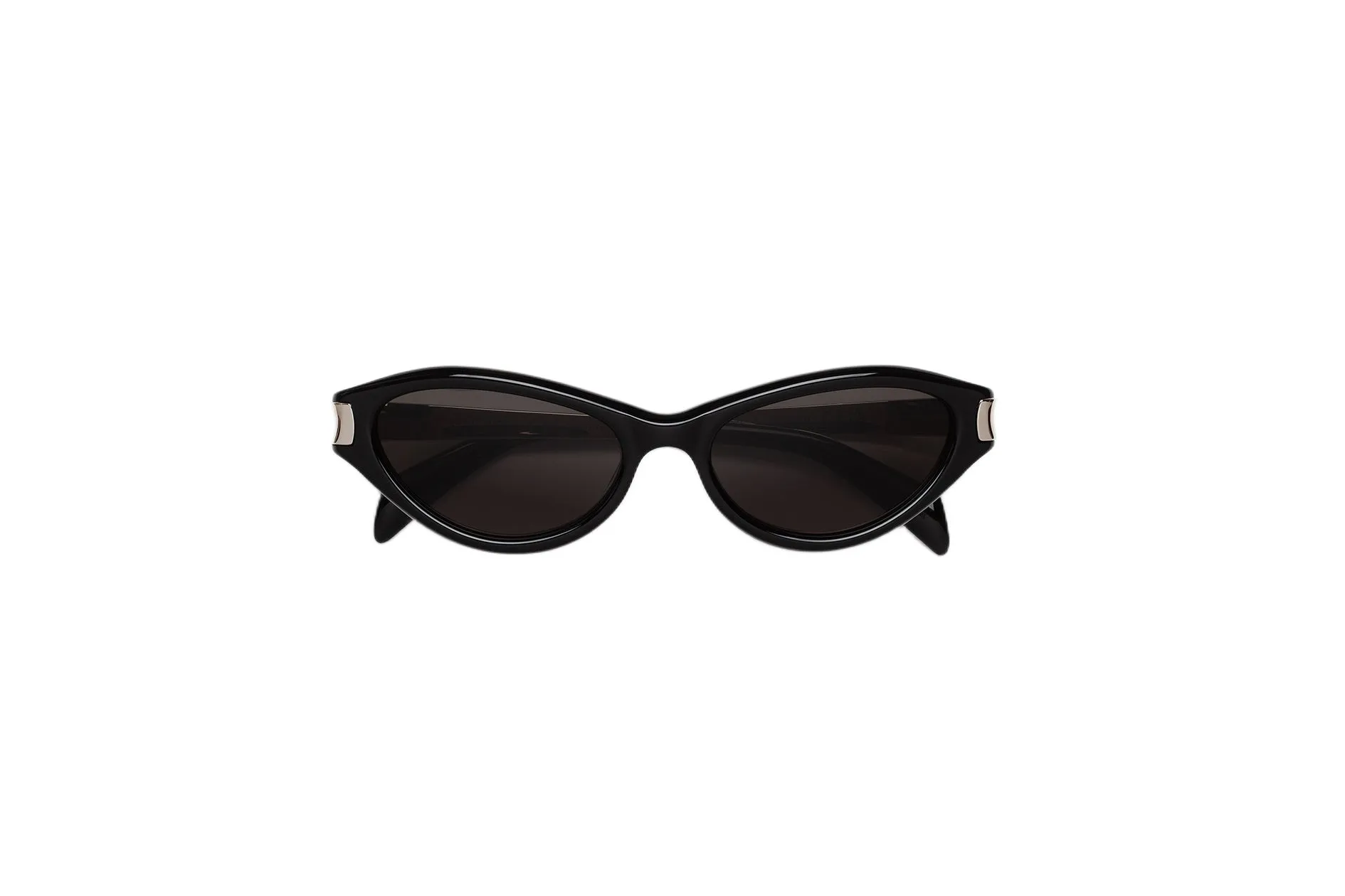 Retrosuperfuture QYE SOLAZU BLACK & SILVER Occhiali da sole Acetato Nero Nero Cat Eye Normale - immagine 2