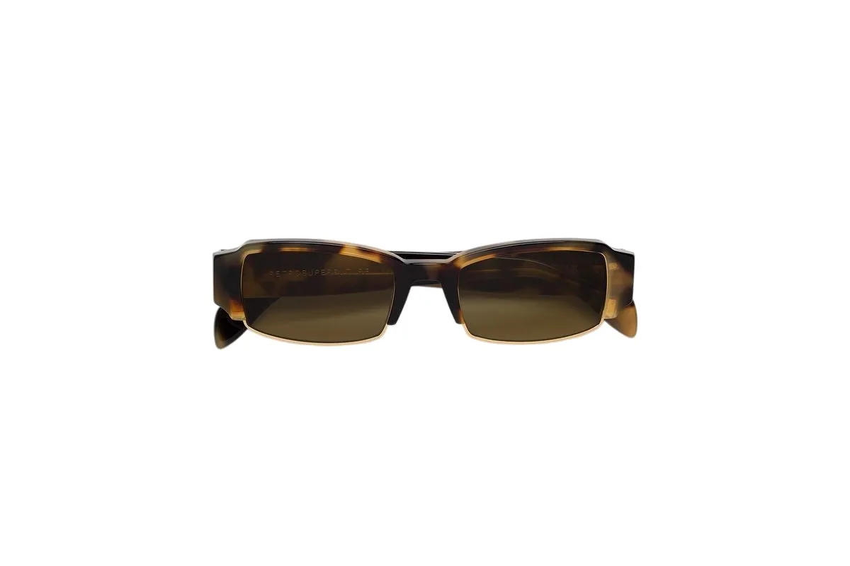 Retrosuperfuture JWT VEDAS MACULATA Occhiali da sole Acetato Havana Giallo Squadrata Normale - immagine 2