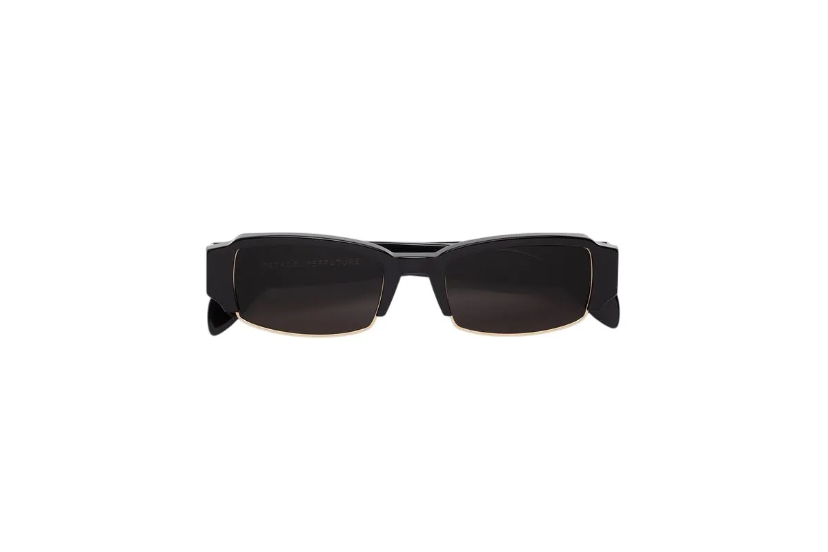 Retrosuperfuture ERN VEDAS BLACK Occhiali da sole Acetato Nero Nero Squadrata Normale - immagine 2