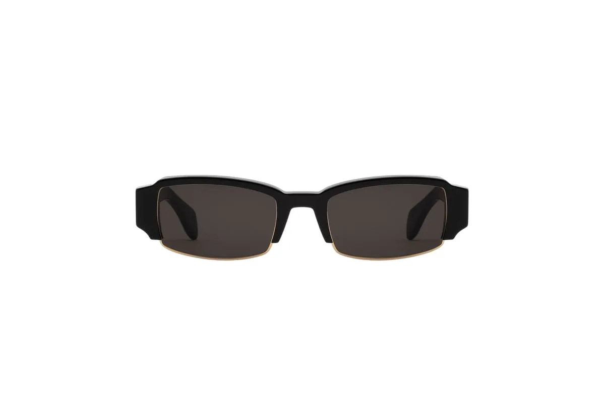 Retrosuperfuture ERN VEDAS BLACK Occhiali da sole Acetato Nero Nero Squadrata Normale - immagine 3